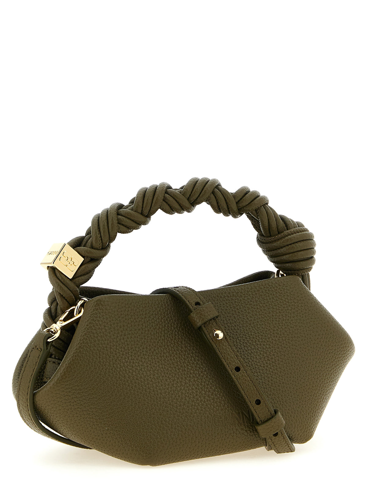 Ganni Bou Mini Handbag - Sustainable Luxury in Olive Green