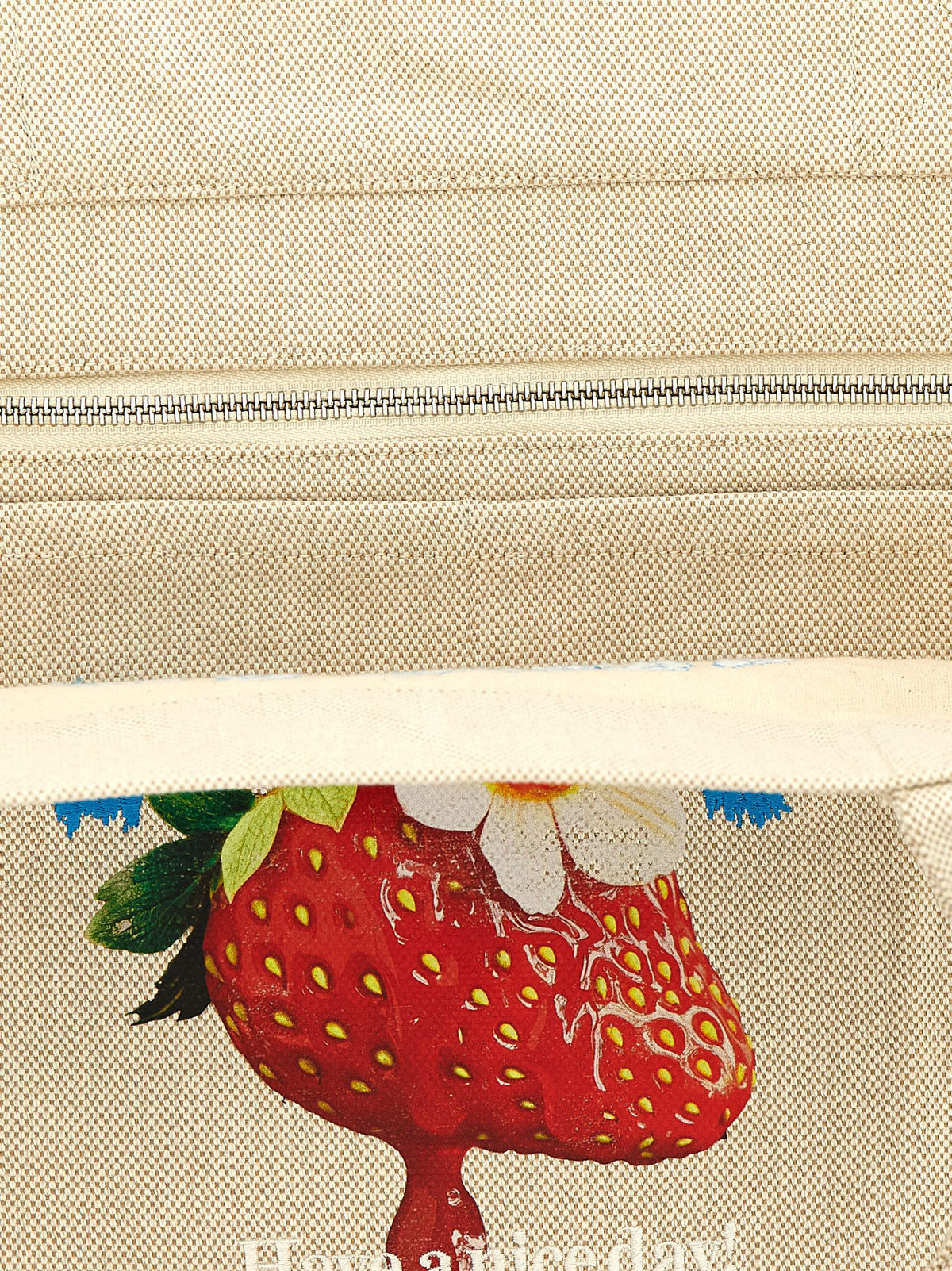Ganni Beige Recycled Cotton Tote Bag - Sustainable Luxury Style