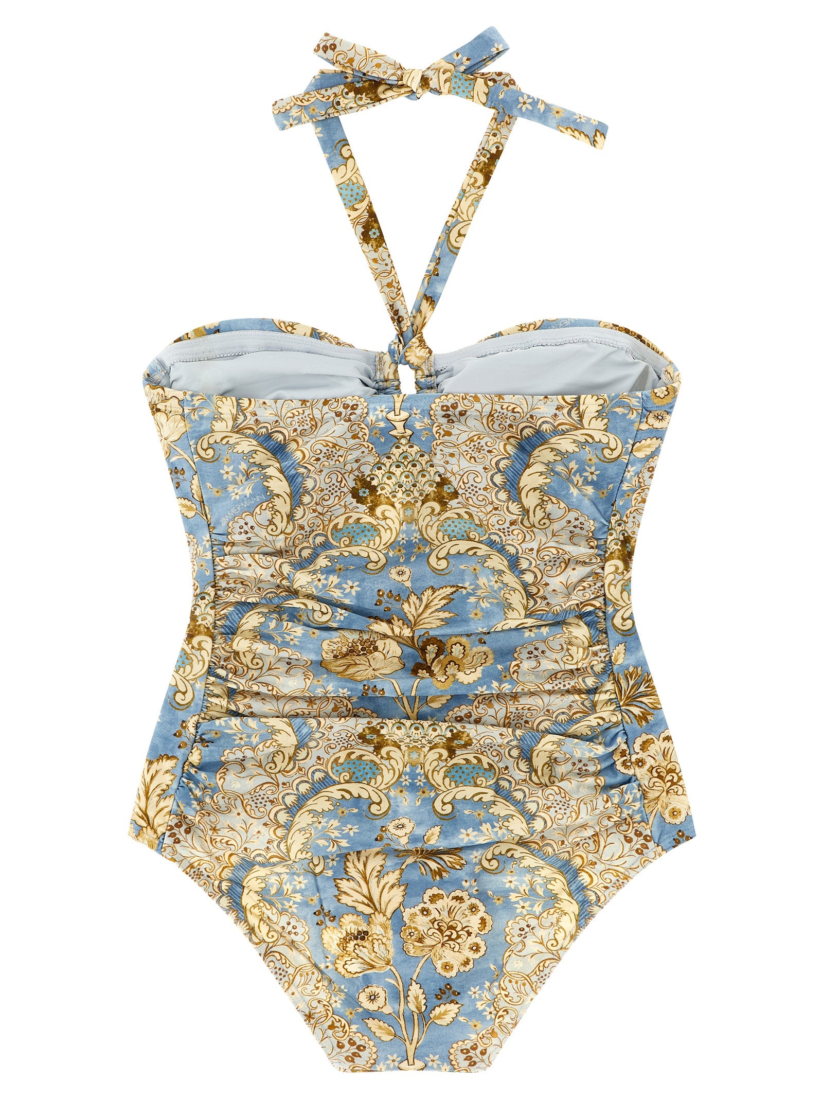 Zimmermann Blue Polyamide One-Piece Swimsuit