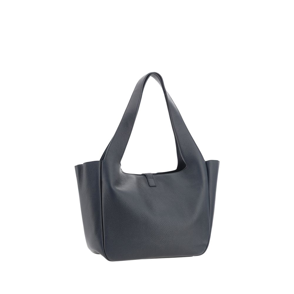 Elevate your style with the Saint Laurent Black Calf Leather Bos Taurus Shoulder Bag, a masterpiece of luxury and sophistication crafted for the discerning individual.