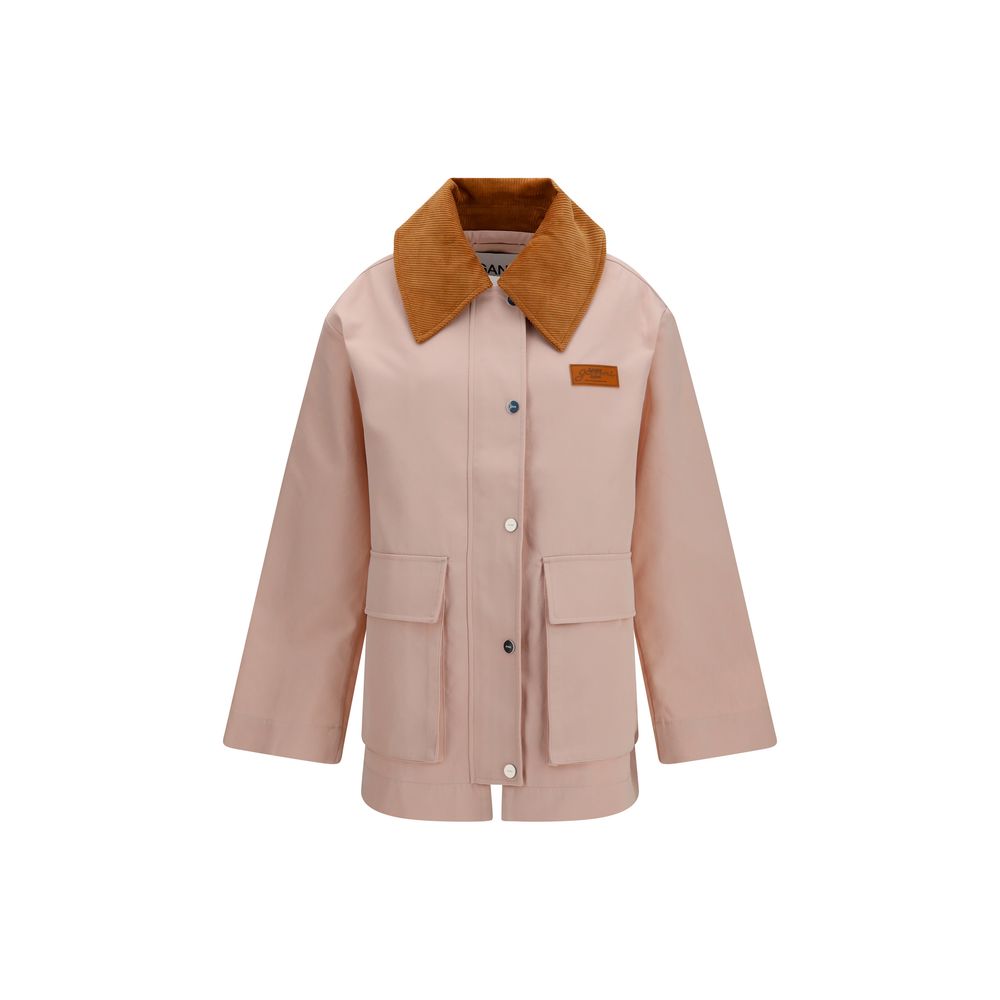 Ganni Multicolor Full-Length Jacket - Effortless Luxe Style
