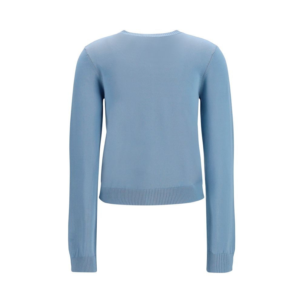 Ganni Blue Cotton Cardigan - Timeless Luxury for Discerning Tastes