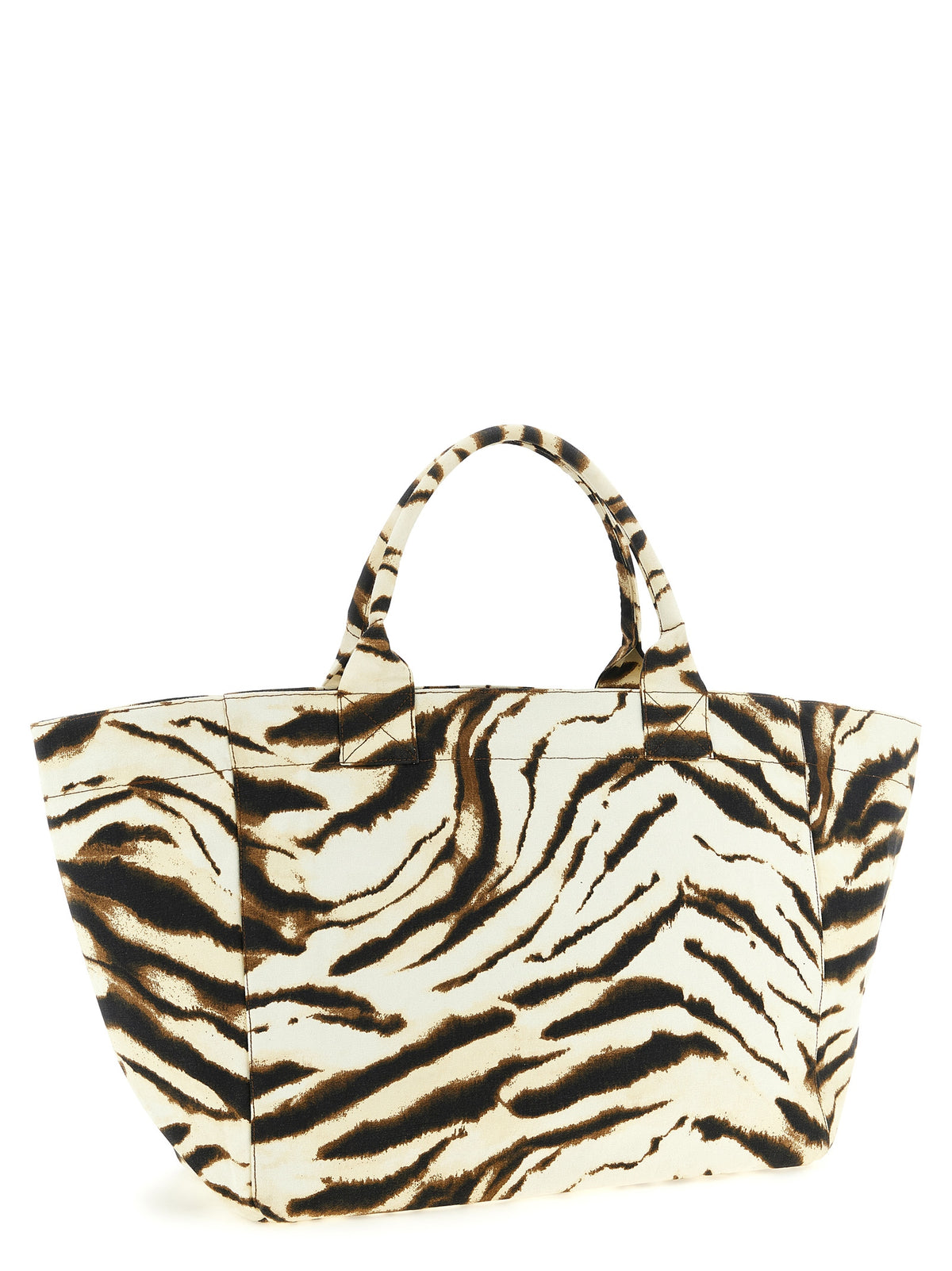 GANNI Beige Recycled Cotton Tote Bag - Luxe Sustainable Fashion