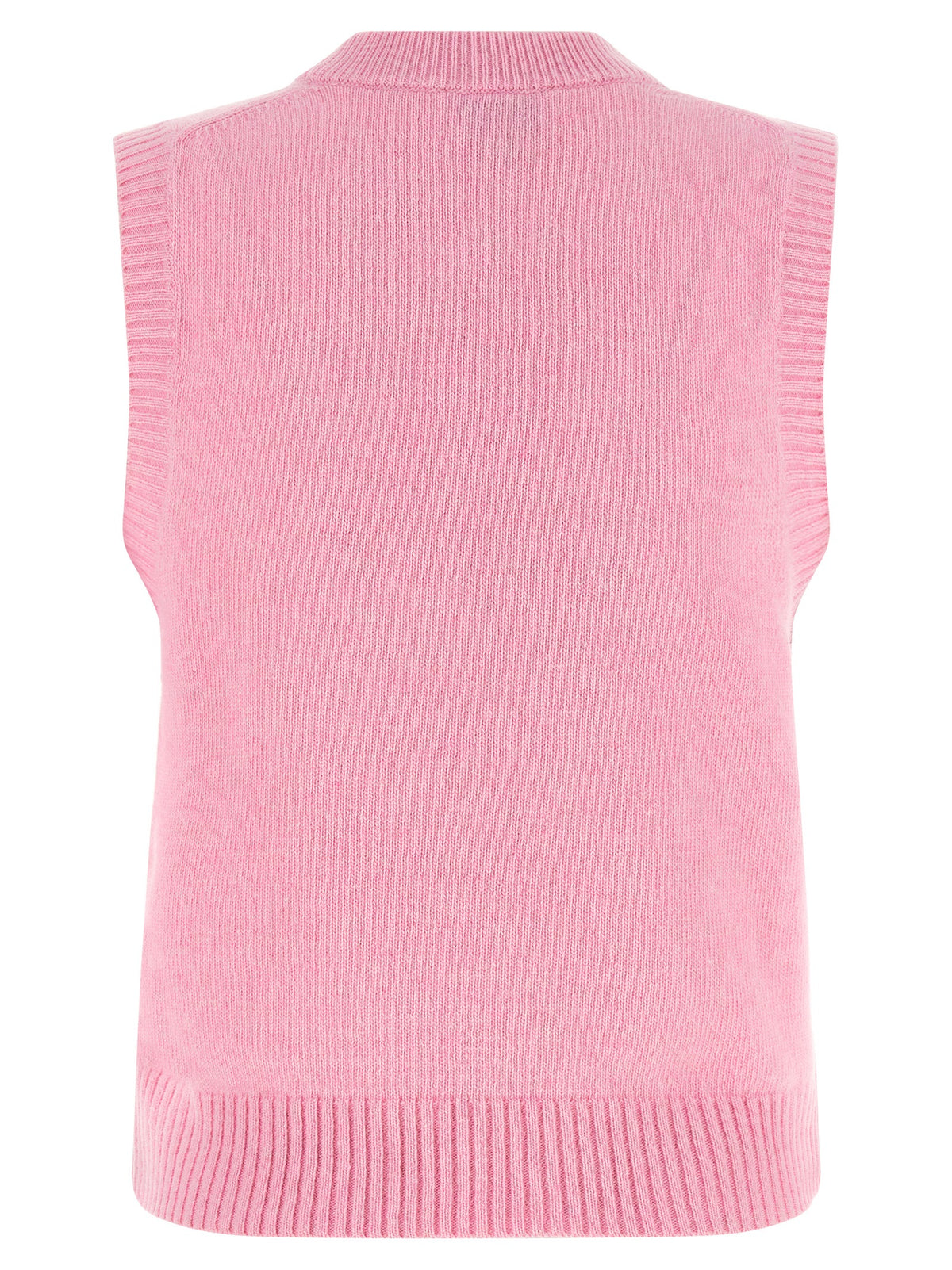 Ganni Multicolor Wool Sleeveless Sweater - Bold Knitwear Luxury
