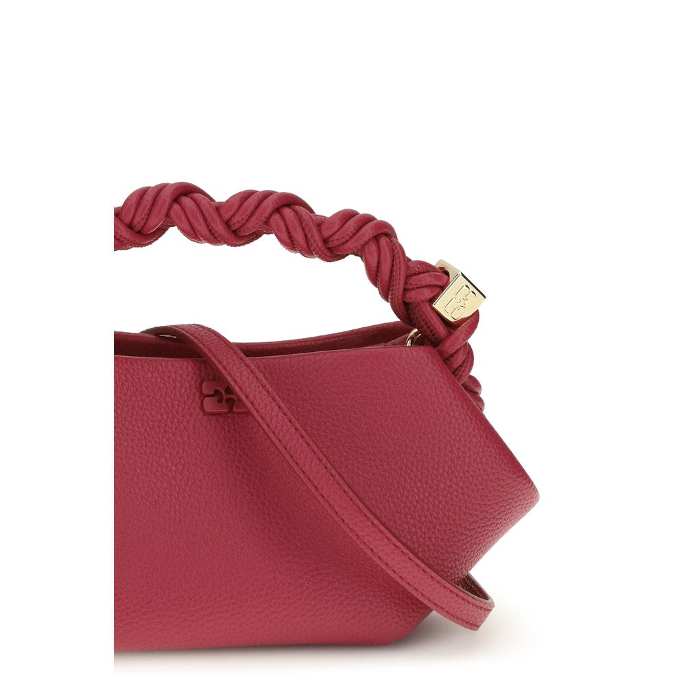 Ganni Red Recycled Polyester Handbag - Exquisite Luxury Accessory