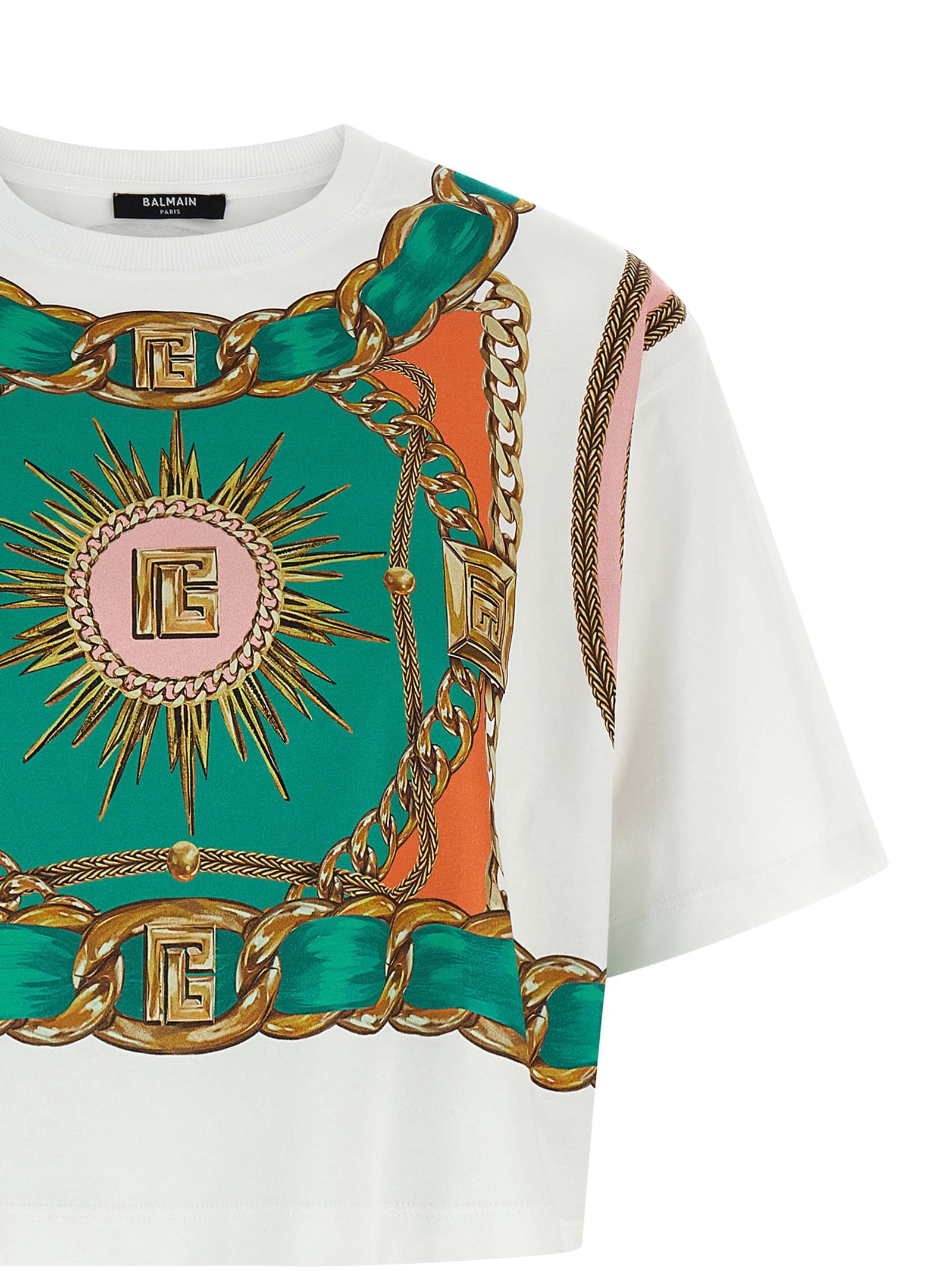 Balmain Multicolor Cotton T-Shirt