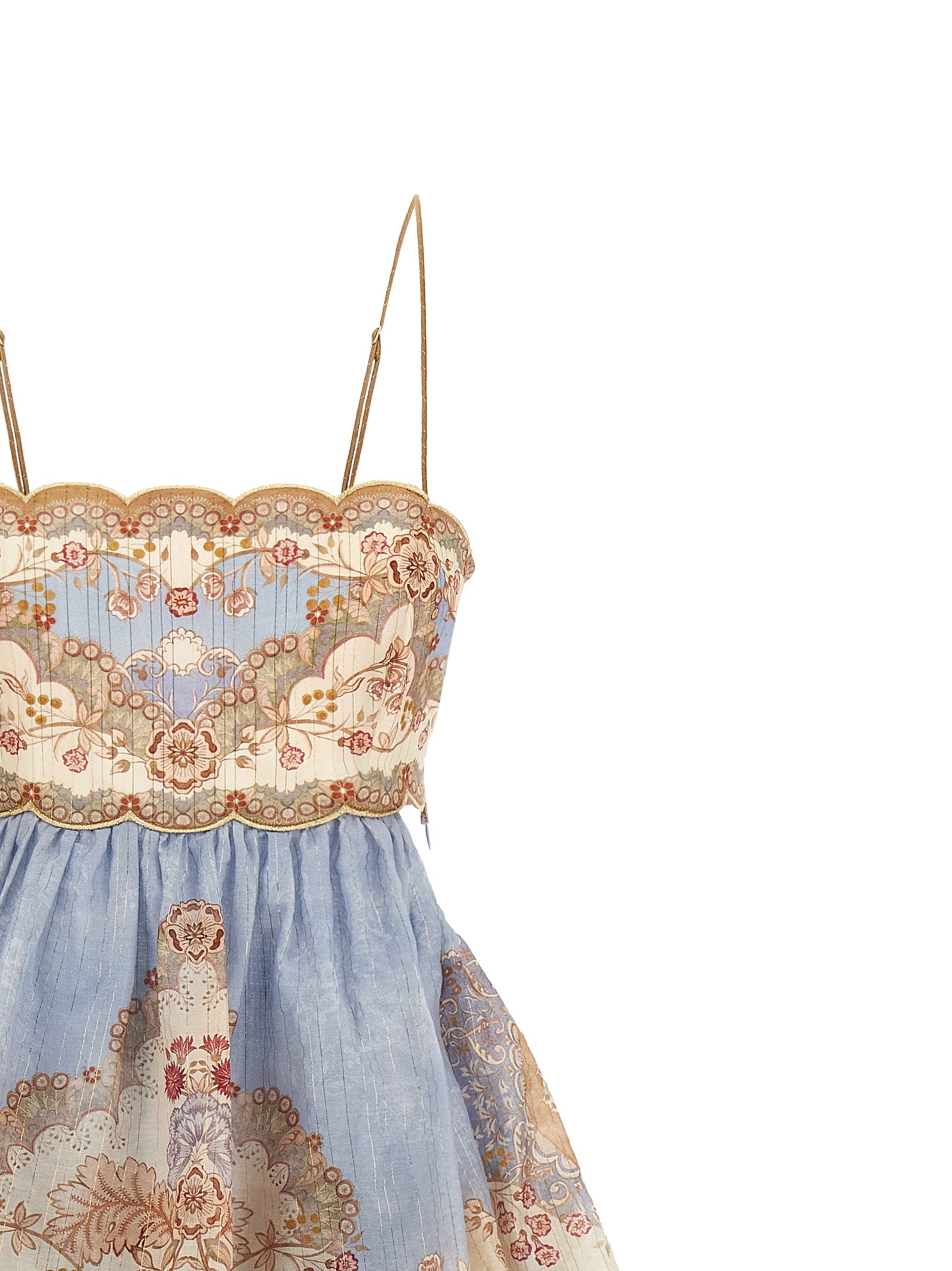 Zimmermann Blue Cotton Long Dress