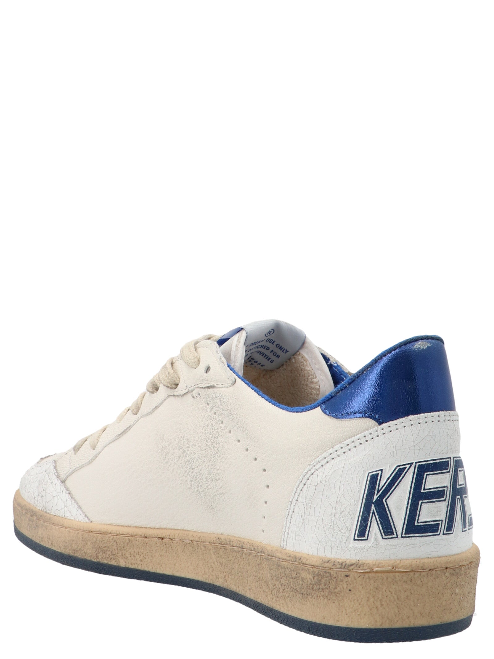 Golden Goose Blue Leather Low Top Sneakers