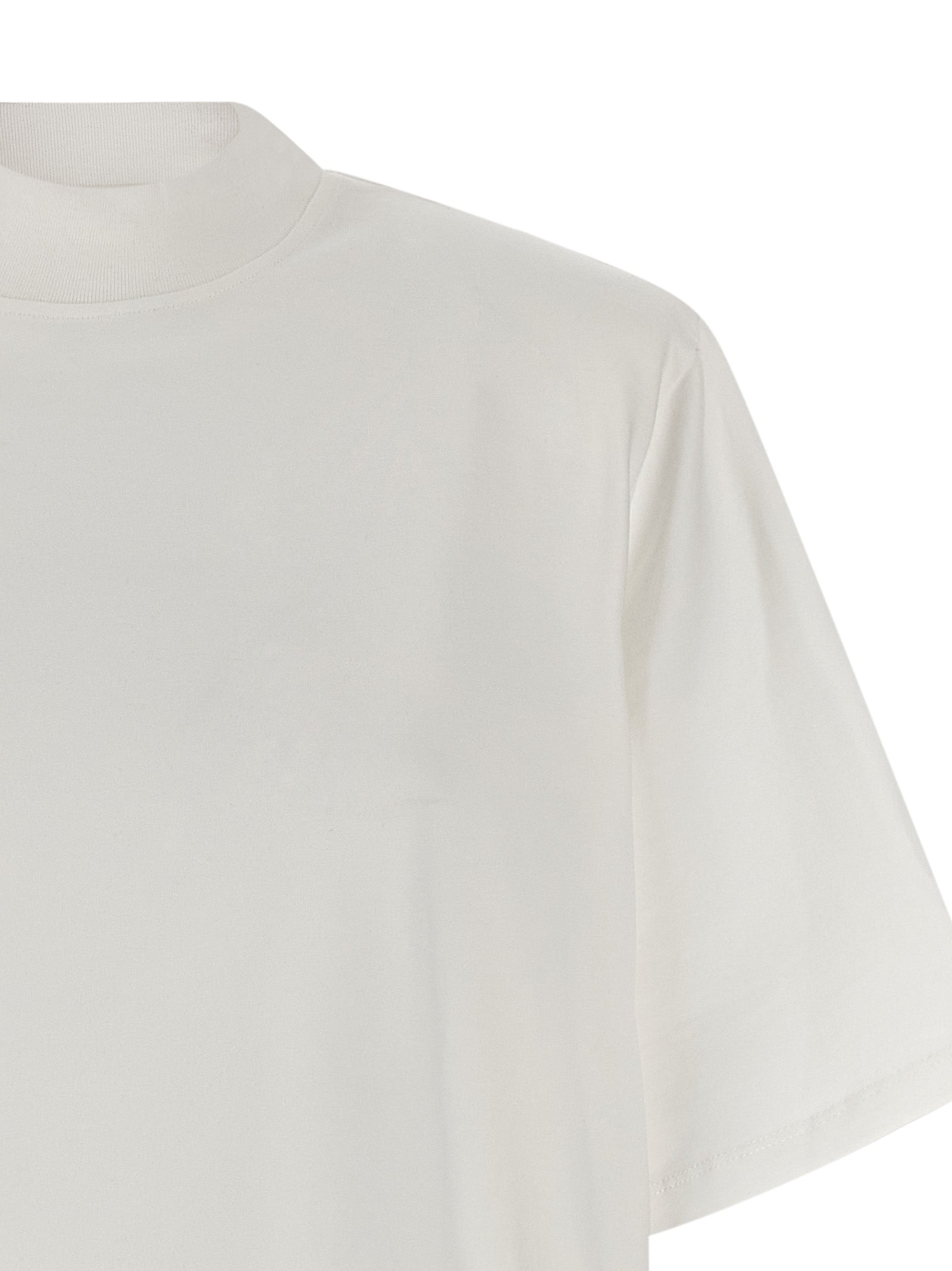 The Attico White Cotton Short Dress