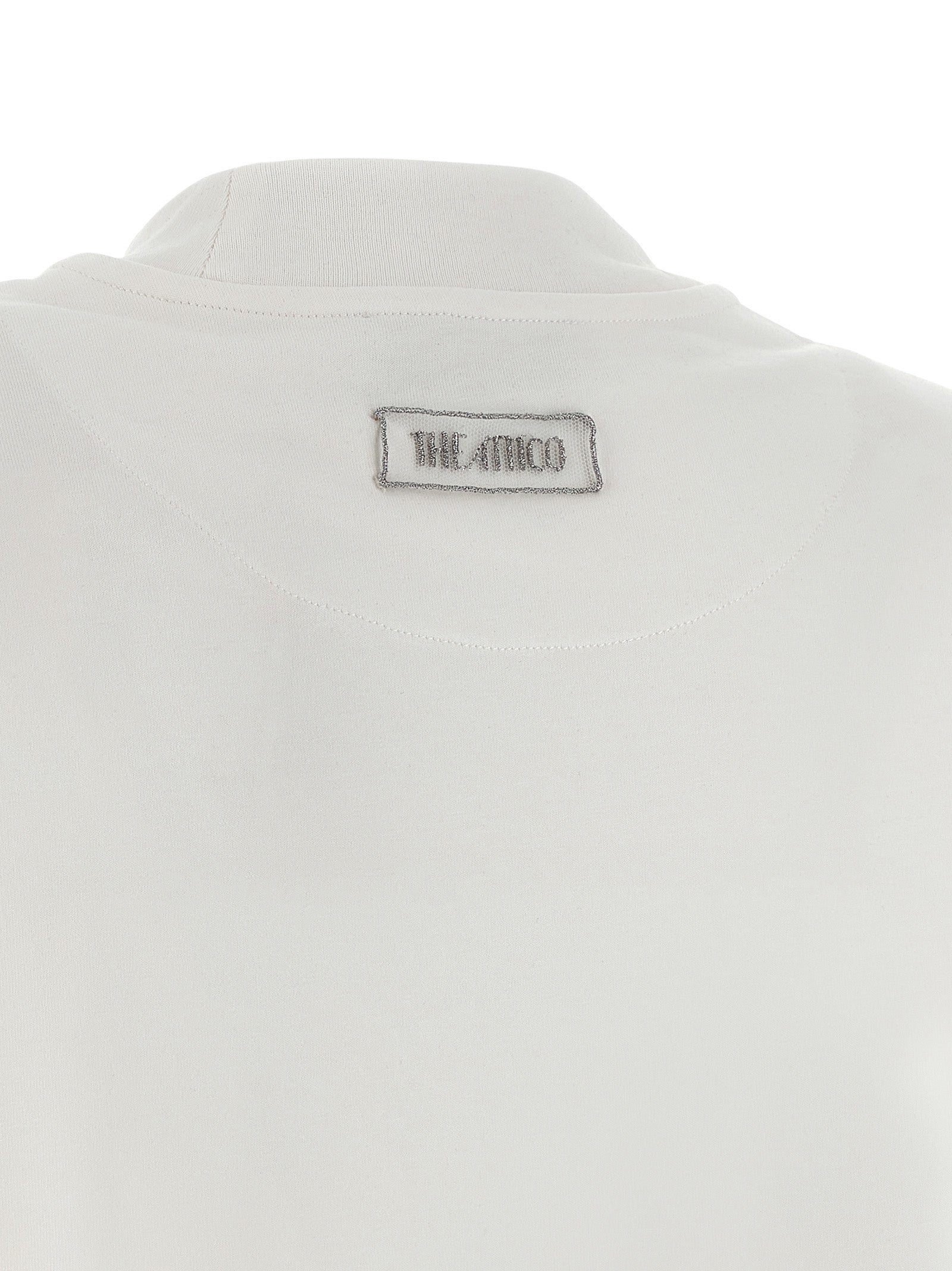 The Attico White Cotton Short Dress