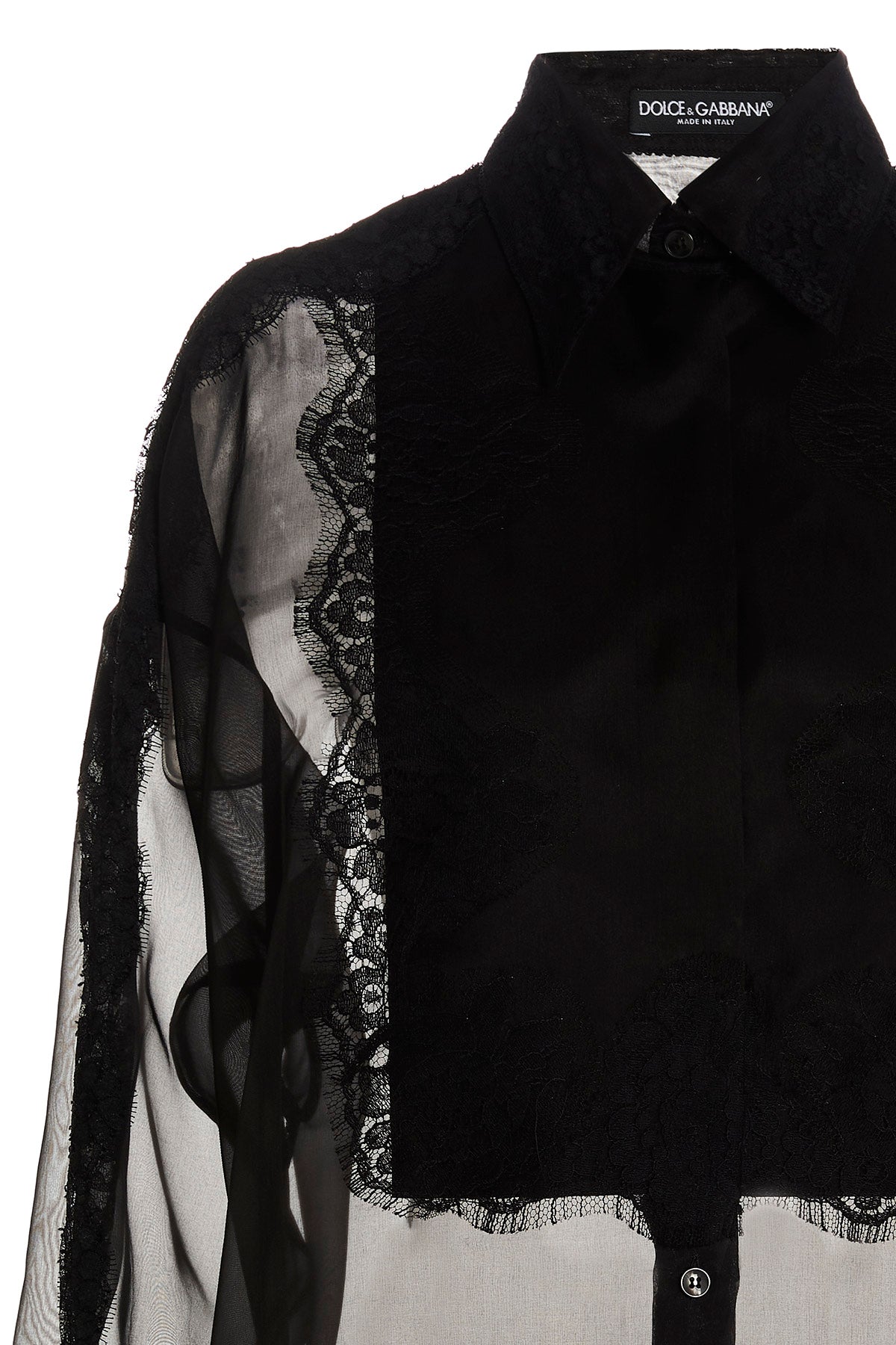 Dolce & Gabbana Black Silk Blouse
