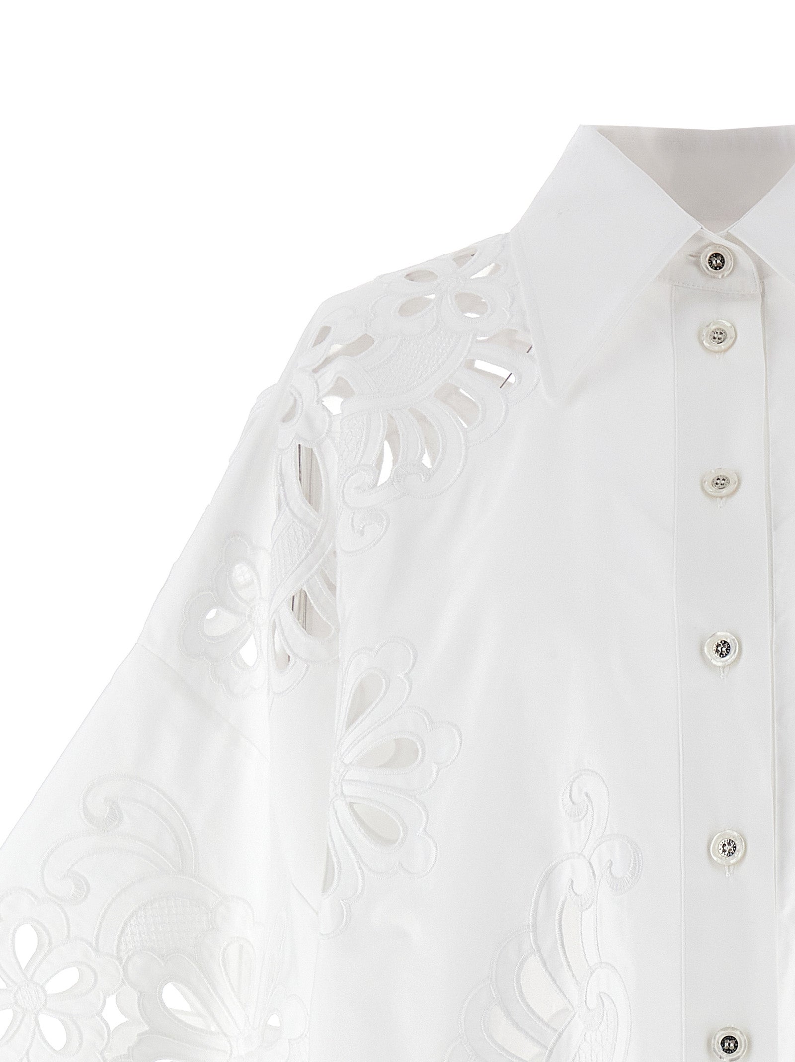 Dolce & Gabbana White Cotton Blouse