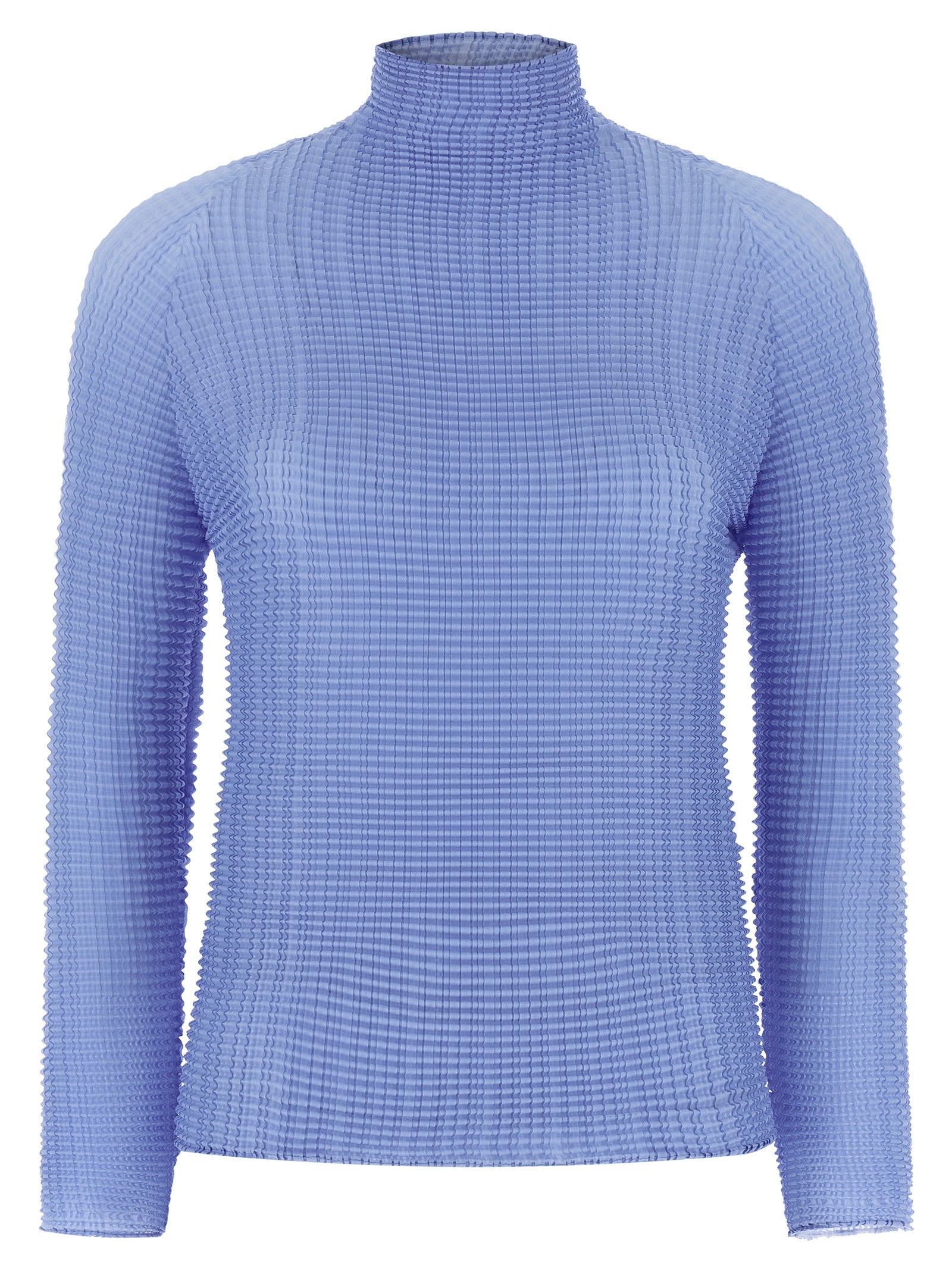 Issey Miyake Blue Polyester Blouse