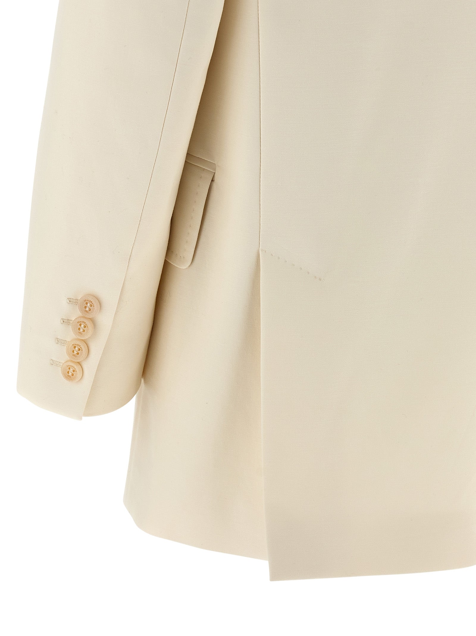 Max Mara White Cotton Blazer