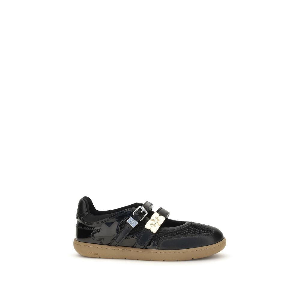 Ganni Black Ballet Flats - Timeless Elegance Redefined