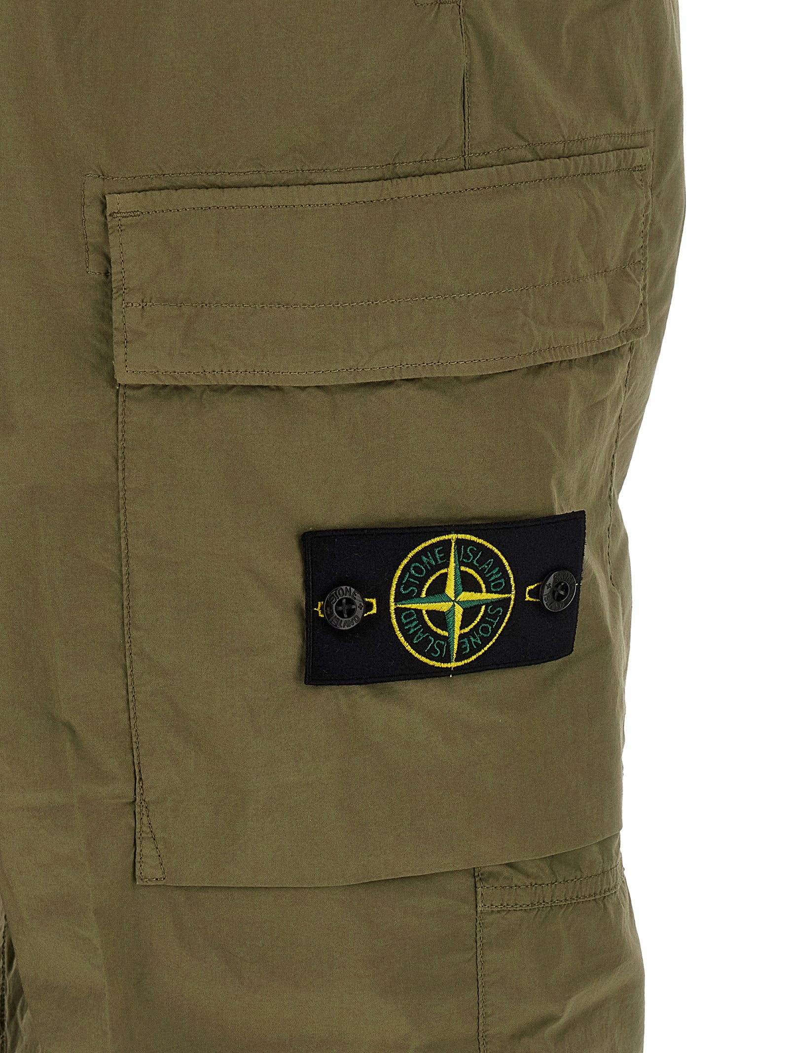 Stone Island Bicolor Cotton Cargo Pants