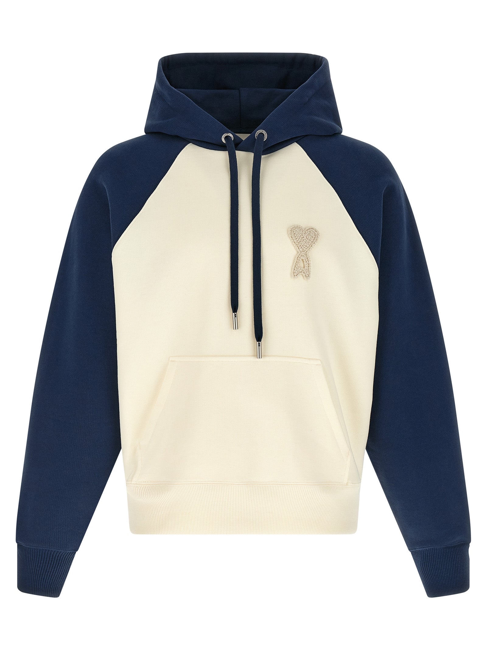 Ami Paris Blue Cotton Sweatshirt