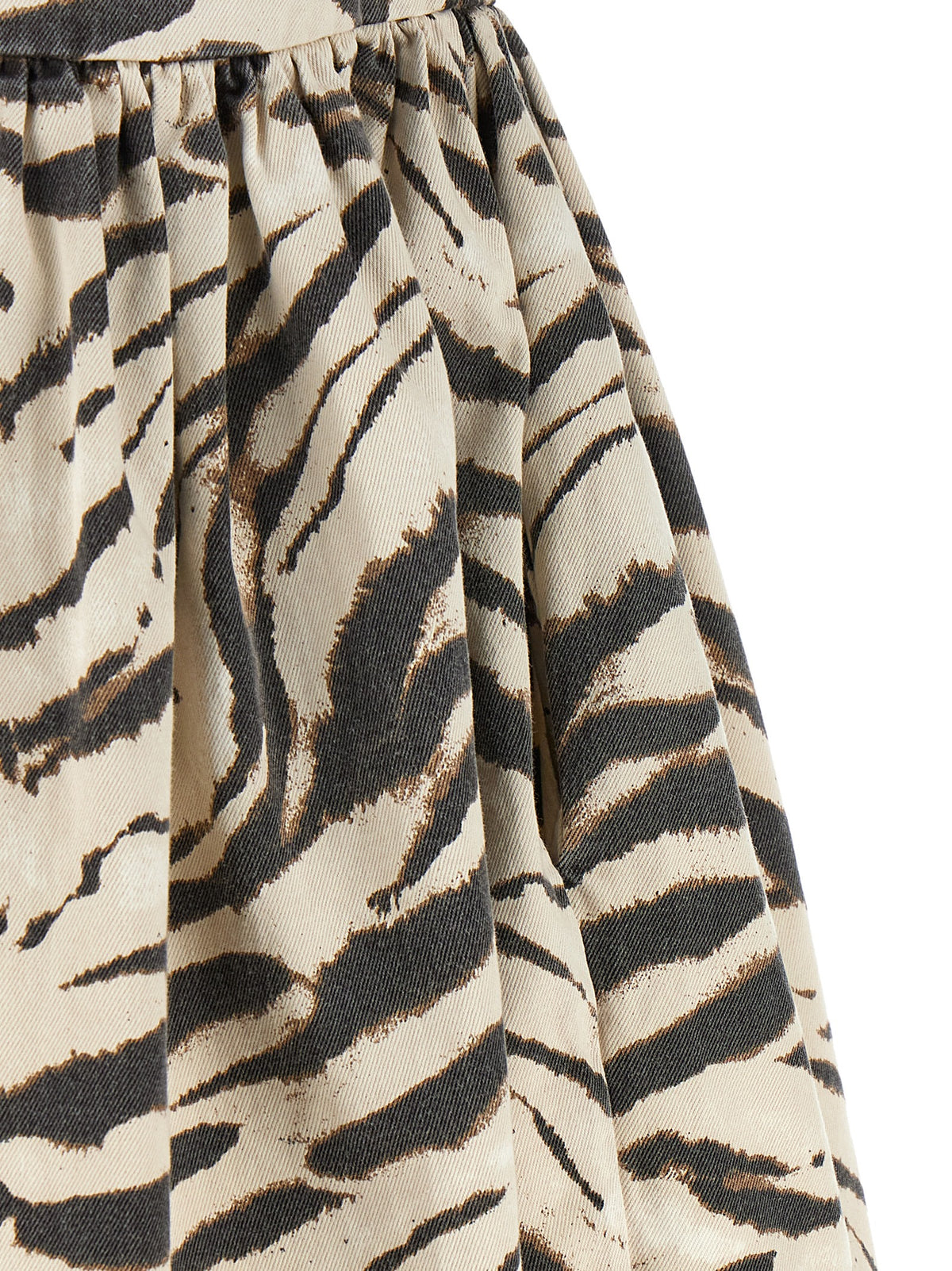 Ganni Multicolor Organic Cotton Short Dress - Timeless Luxury