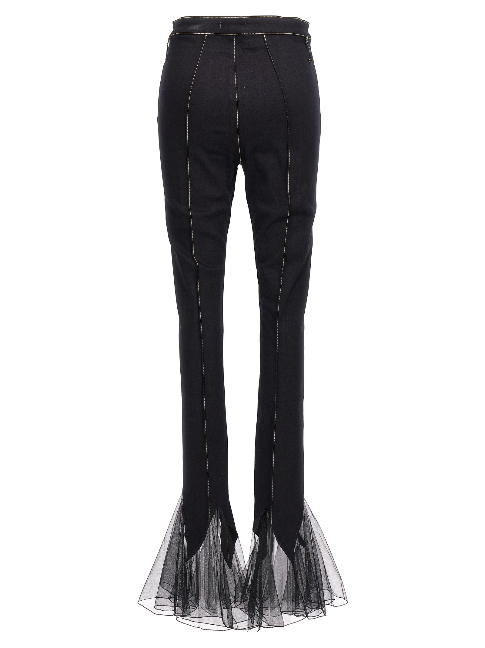 Nensi Dojaka Black Cotton Slim Fit Jeans