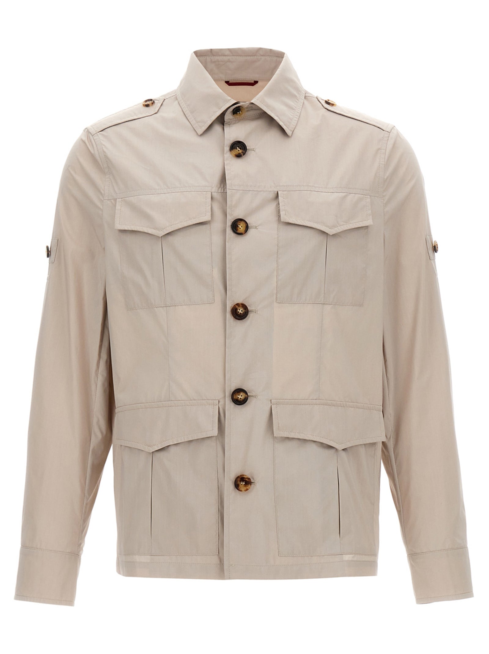 Brunello Cucinelli Beige Cotton Full-Length Jacket - Timeless Elegance