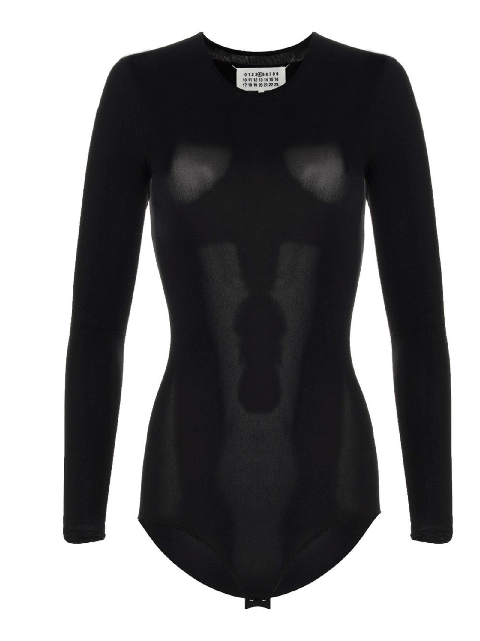 Maison Margiela Black Polyamide Bodysuit