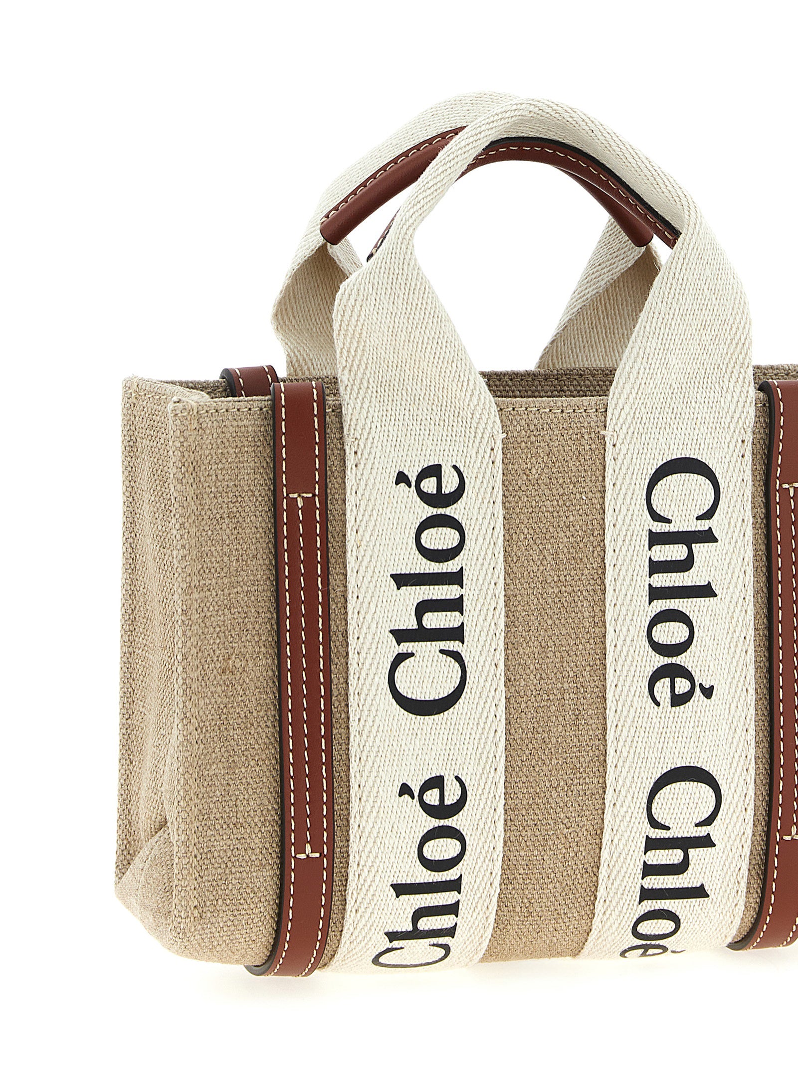 Chloé Woody Mini Handbag - Exquisite Multicolor Calfskin Luxury