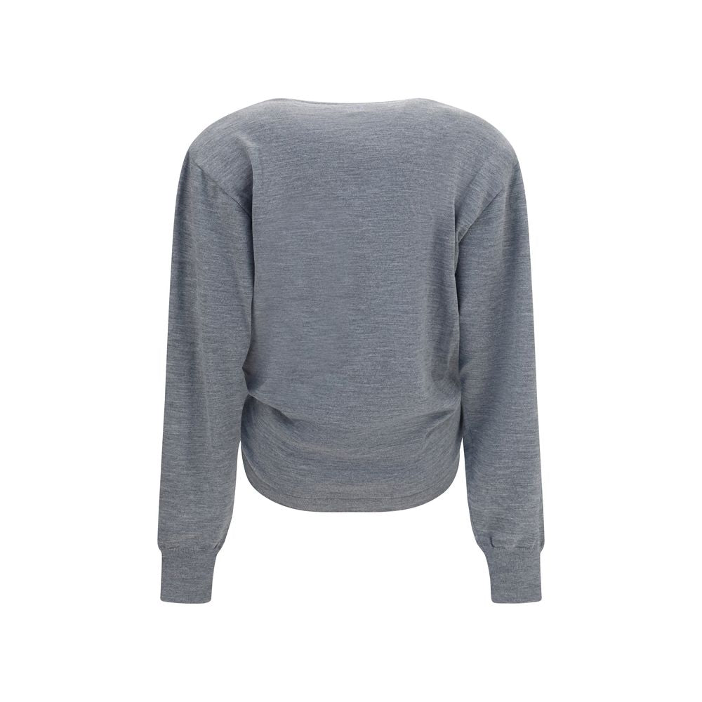 Magda Butrym Gray Wool Oves Aries Sportswear