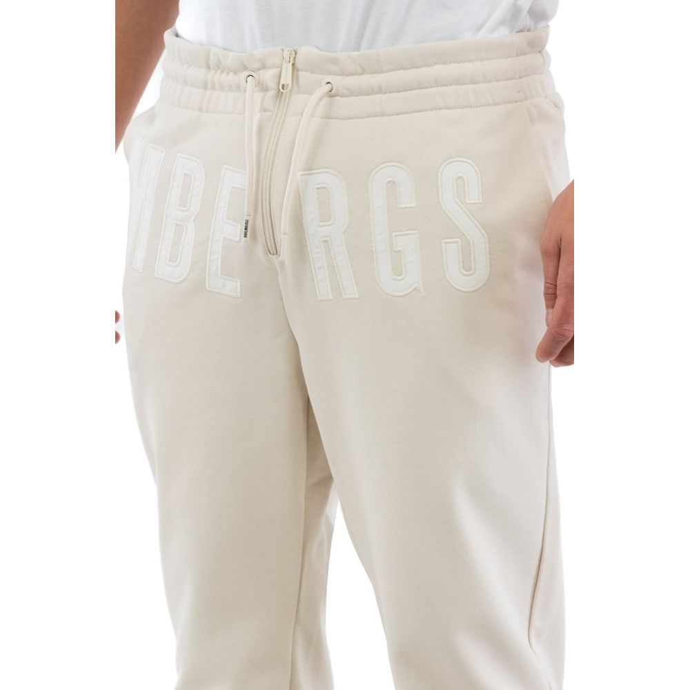 Bikkembergs Beige Cotton Joggers (Workout Pants)