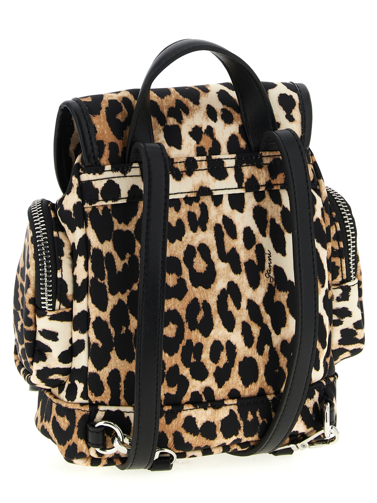 Ganni Brown Recycled Polyamide Backpack - Sustainable Luxury Style