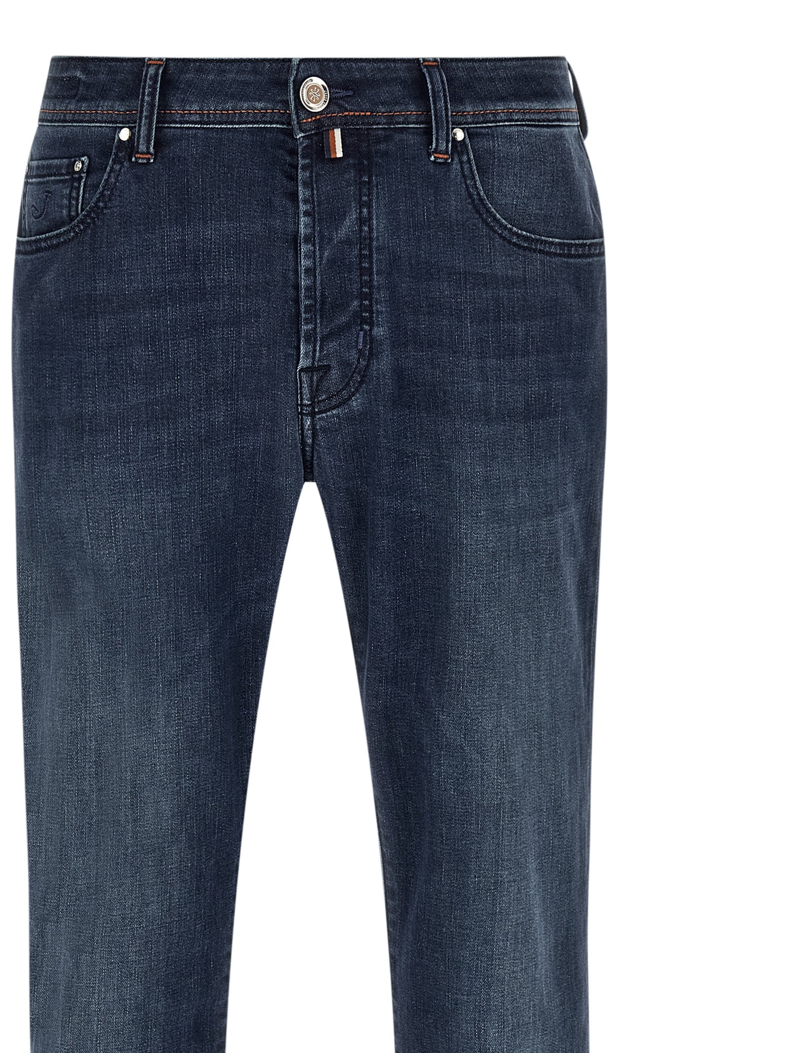 Elevate your wardrobe with Jacob Cohen's Blue Cotton Slim Fit Jeans, where Italian craftsmanship meets luxurious comfort, perfect for discerning individuals seeking timeless elegance.