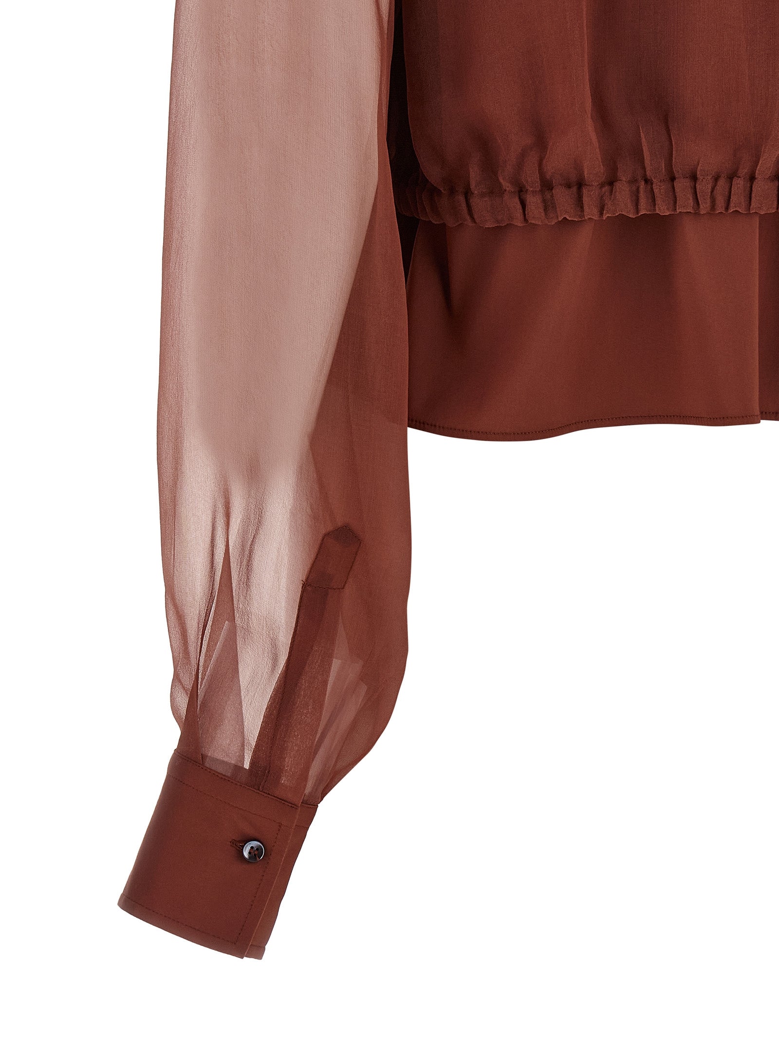 Elevate your wardrobe with the Brunello Cucinelli Brown Cotton Blouse, a masterpiece of Italian craftsmanship, blending luxurious materials for timeless elegance.