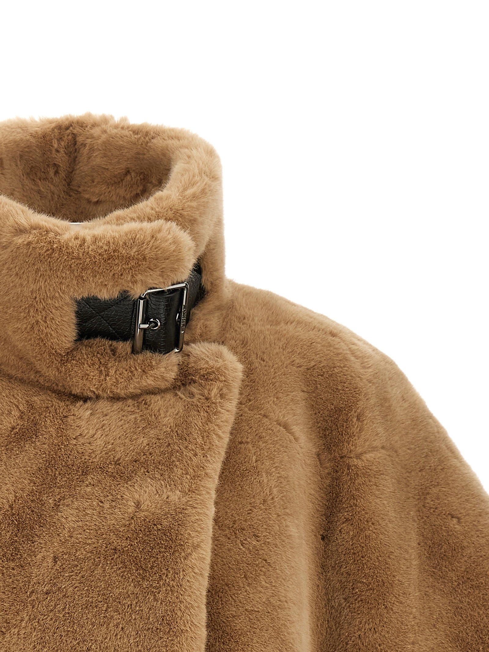 Experience the allure of the PINKO Beige Polyester Coat, where luxurious craftsmanship meets a structured silhouette, perfect for the discerning fashion connoisseur.