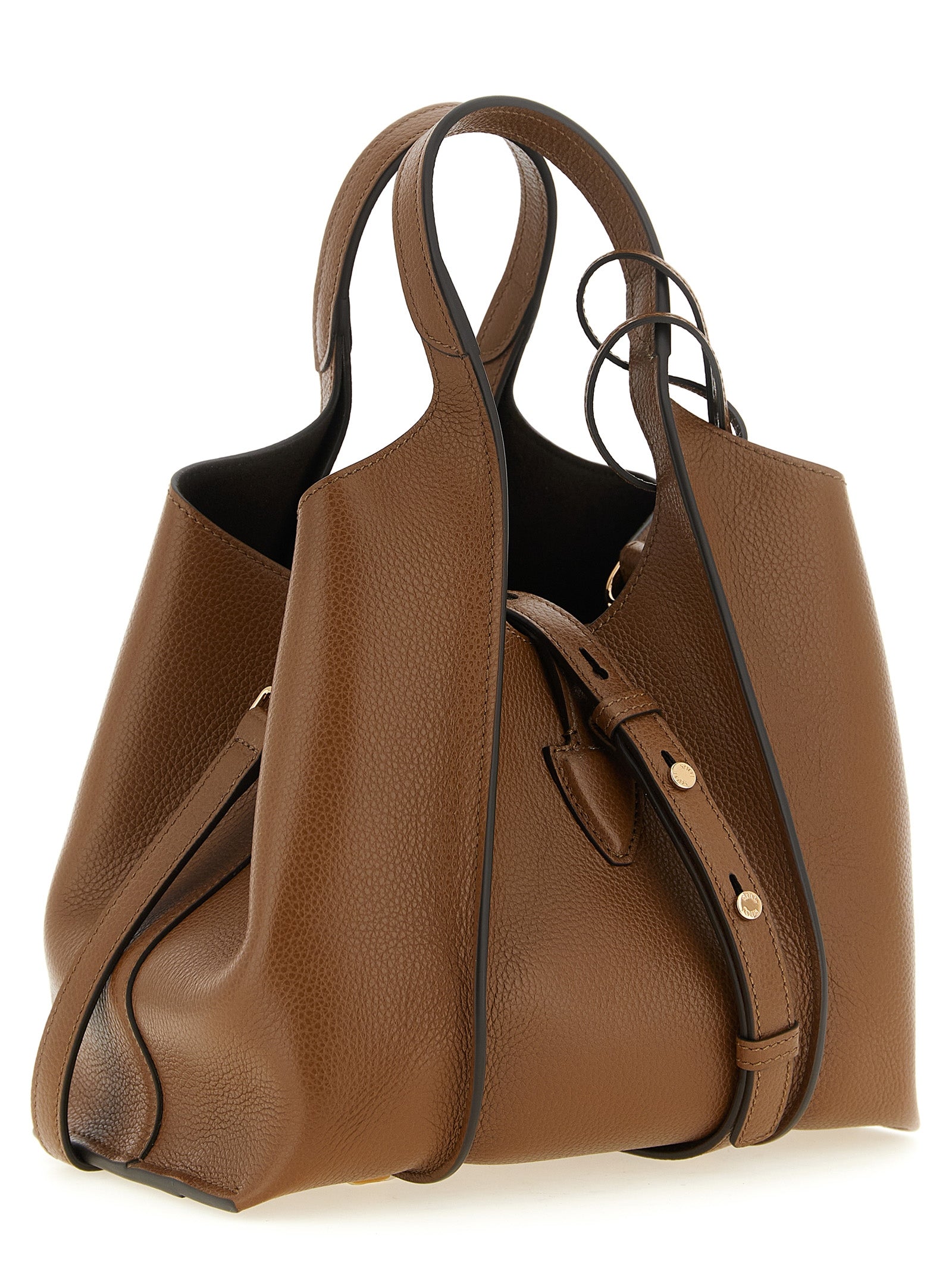 Elevate your elegance with the Tod's Brown Calfskin Handbag, a masterpiece of Italian craftsmanship, seamlessly blending luxury and versatility for every occasion.