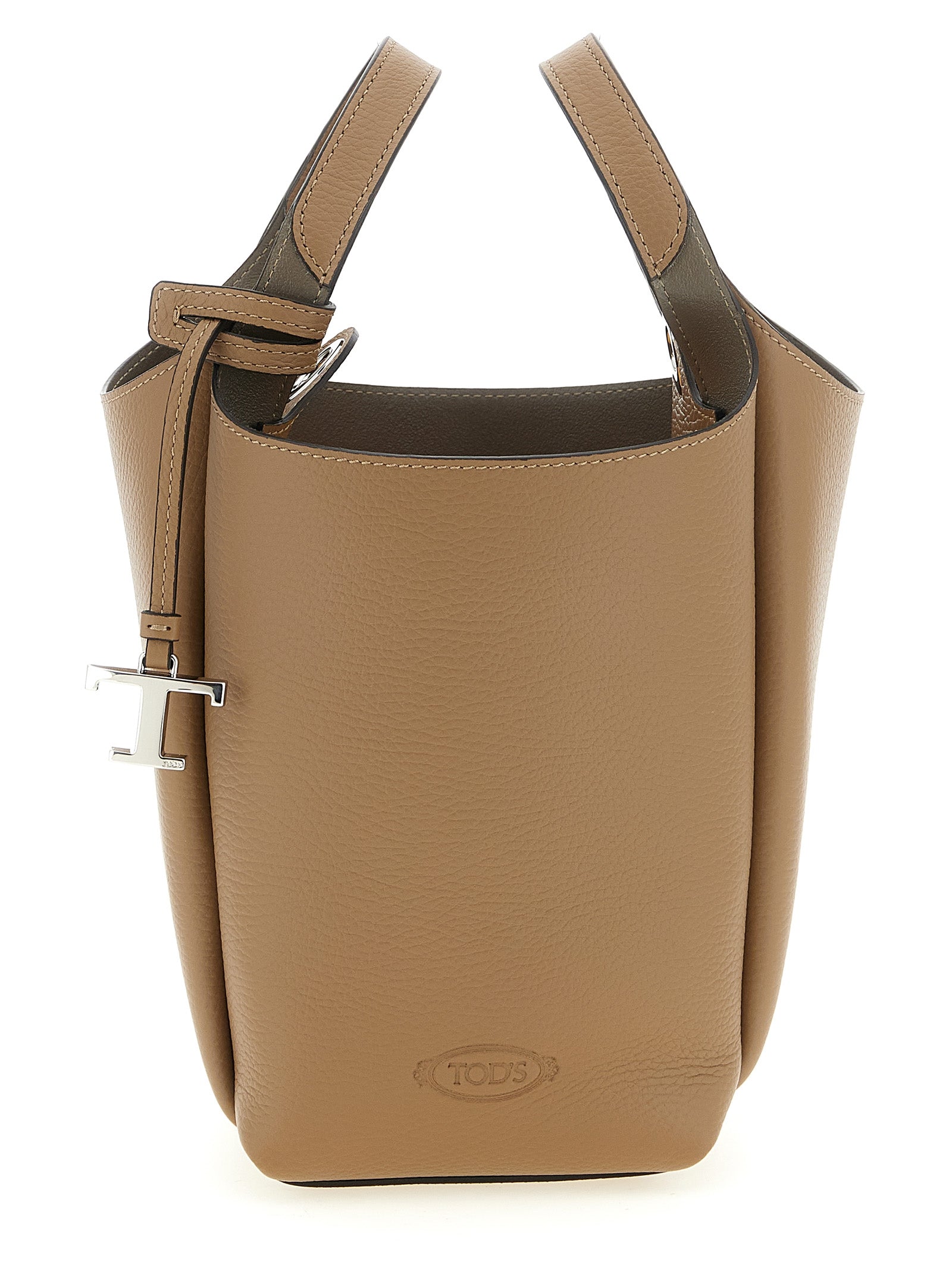 Discover the Tod's Brown Calfskin Handbag, a masterpiece of Italian craftsmanship, embodying timeless luxury and sophisticated style for the discerning individual.
