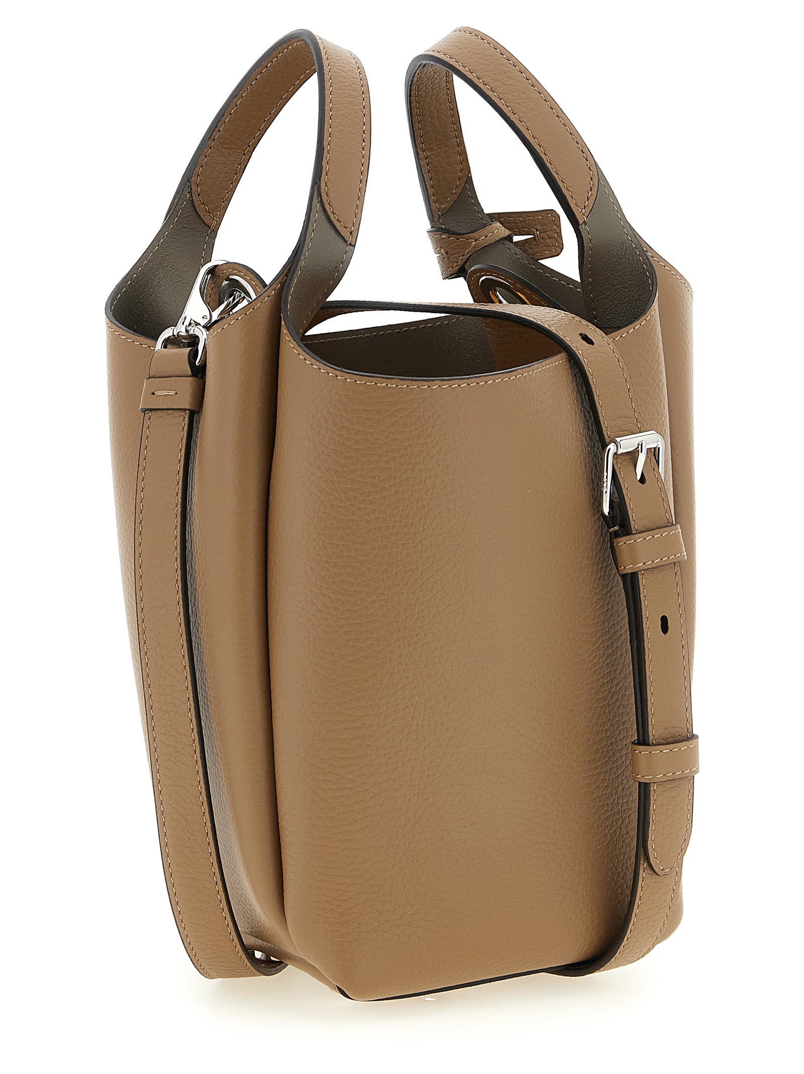 Discover the Tod's Brown Calfskin Handbag, a masterpiece of Italian craftsmanship that embodies timeless luxury and sophistication for the discerning individual.
