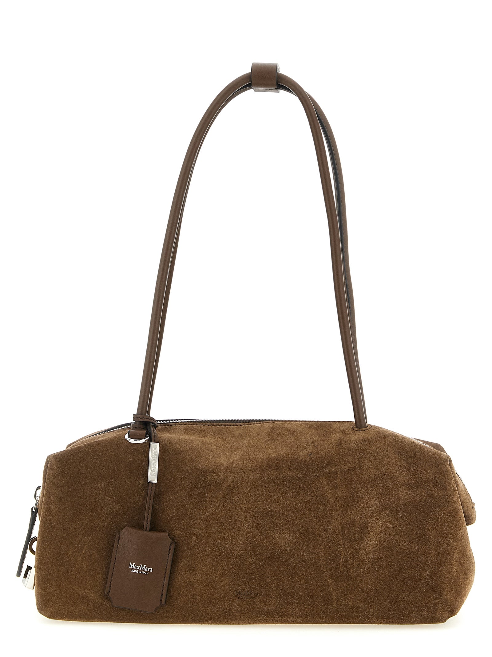 Indulge in the Max Mara Brown Calfskin Shoulder Bag, a symbol of Italian craftsmanship and timeless elegance, perfect for those who appreciate luxury and sophistication.
