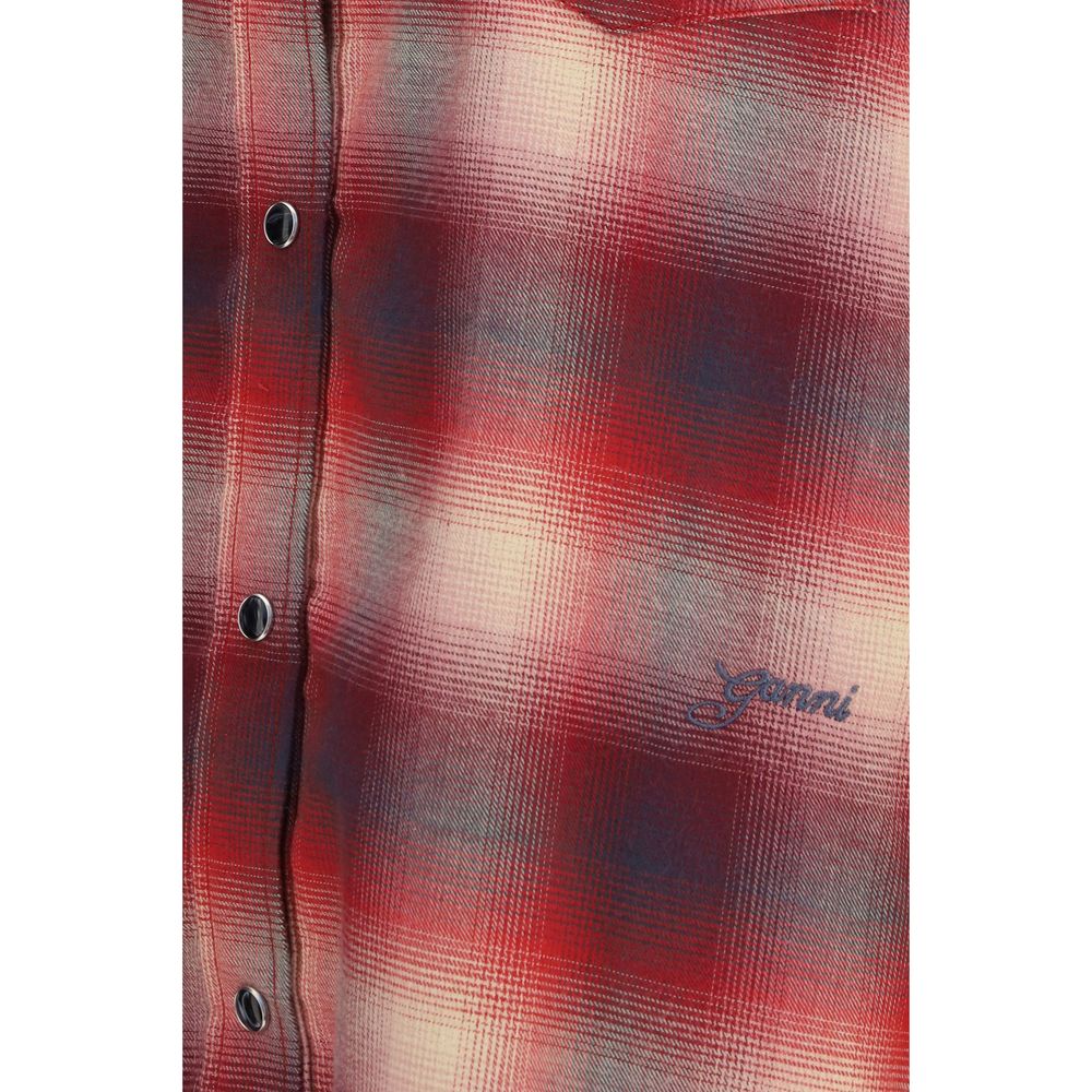 Ganni Multicolor Cotton Pattern Shirt - Effortless Luxe Style