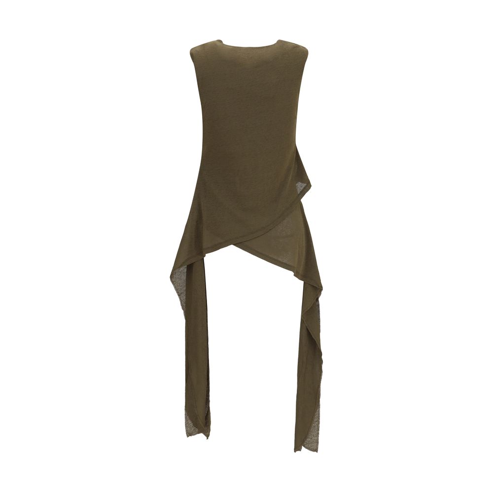 Ganni Bicolor Polyester Blouse - Sculptural Luxury Fashion