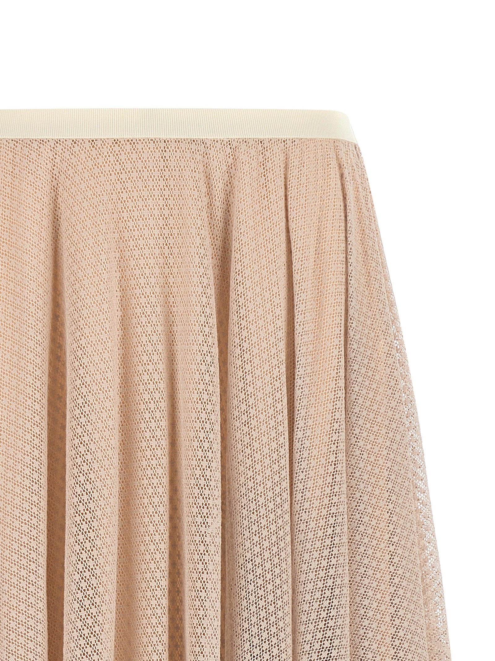 Discover the Fabiana Filippi Multicolor Cotton Midi Skirt, a masterpiece of Italian craftsmanship in luxurious cotton lace, perfect for elevating your sophisticated style.