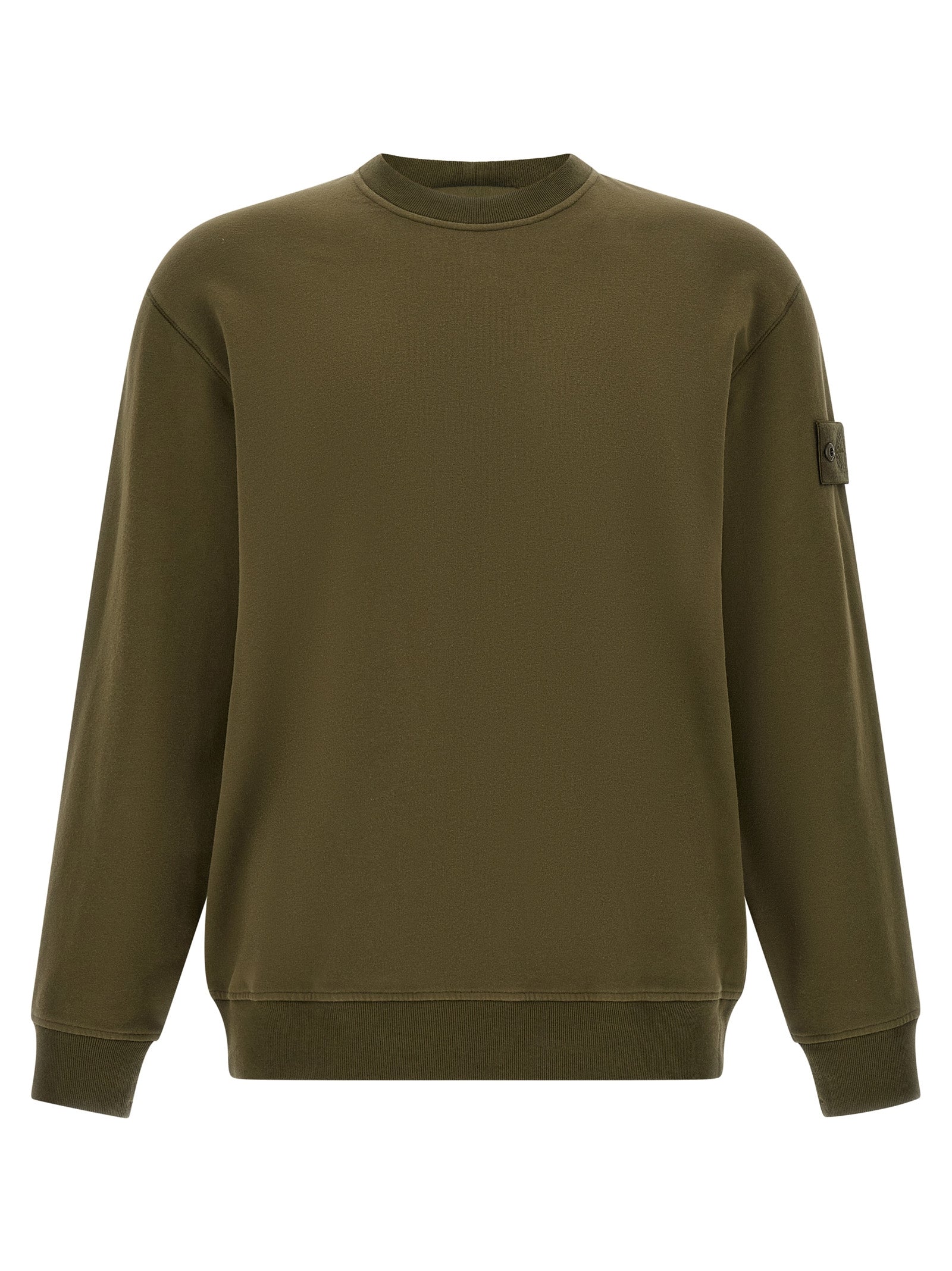 Experience the allure of the Stone Island Bicolor Cotton Sweatshirt, crafted from a luxurious cotton blend, embodying sophistication and timeless style for the discerning individual.