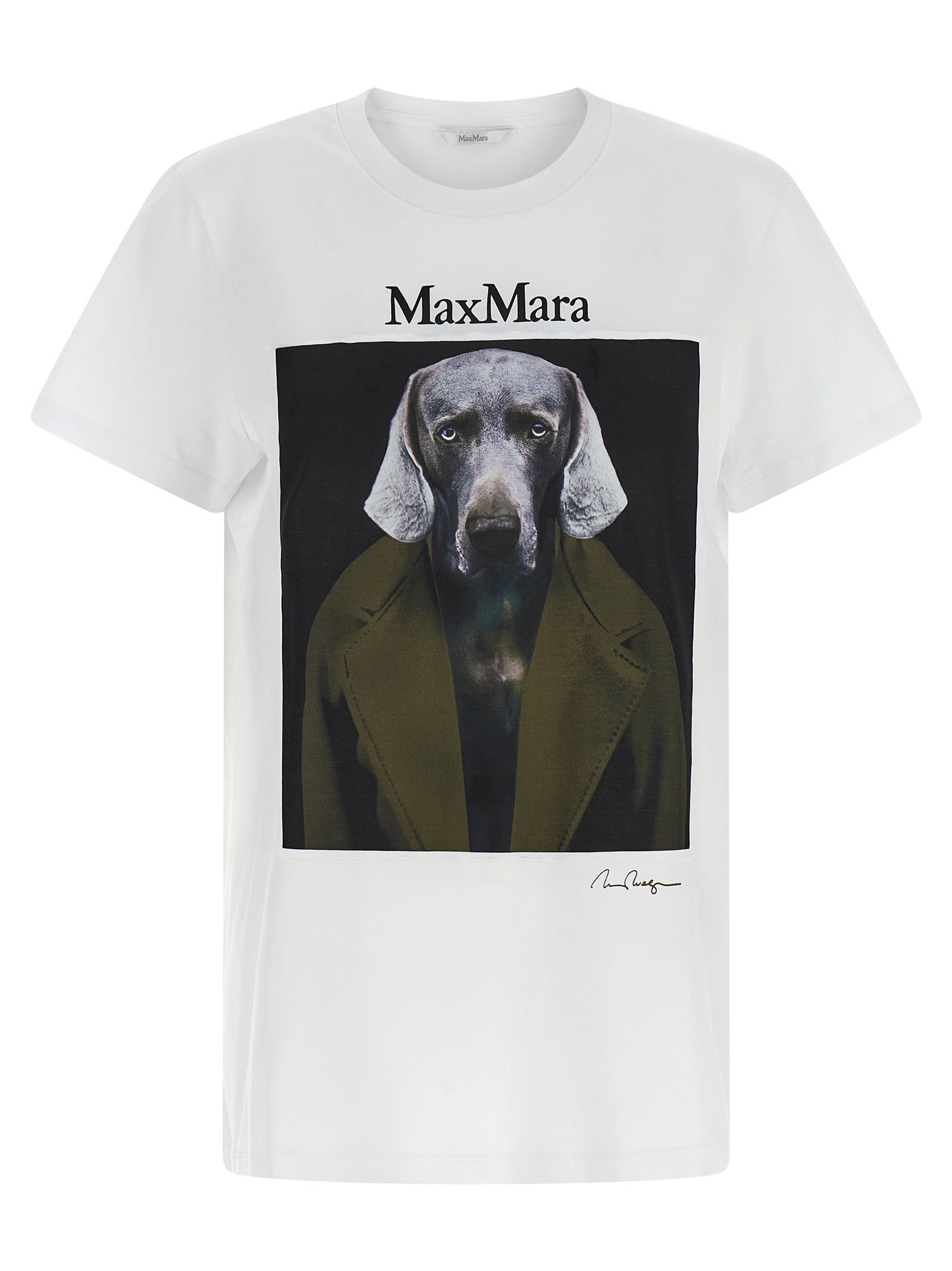Discover the Max Mara White Cotton T-Shirt from the MxmCalca collection, where exquisite craftsmanship meets artistic elegance, elevating your wardrobe with luxury.