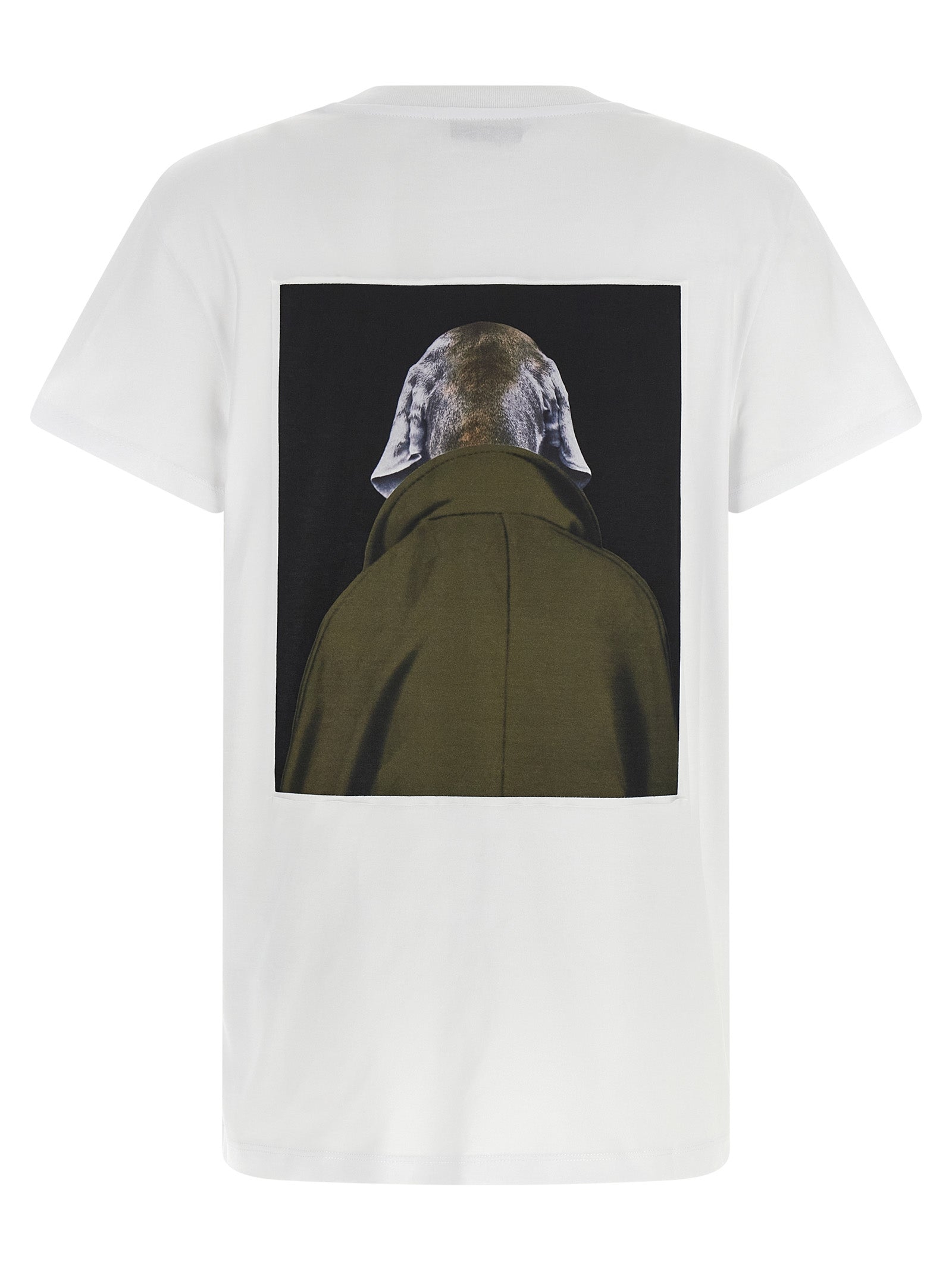 Discover the Max Mara White Cotton T-Shirt from the MxmCalca collection, where exquisite craftsmanship meets artistic elegance, perfect for the discerning fashion aficionado.