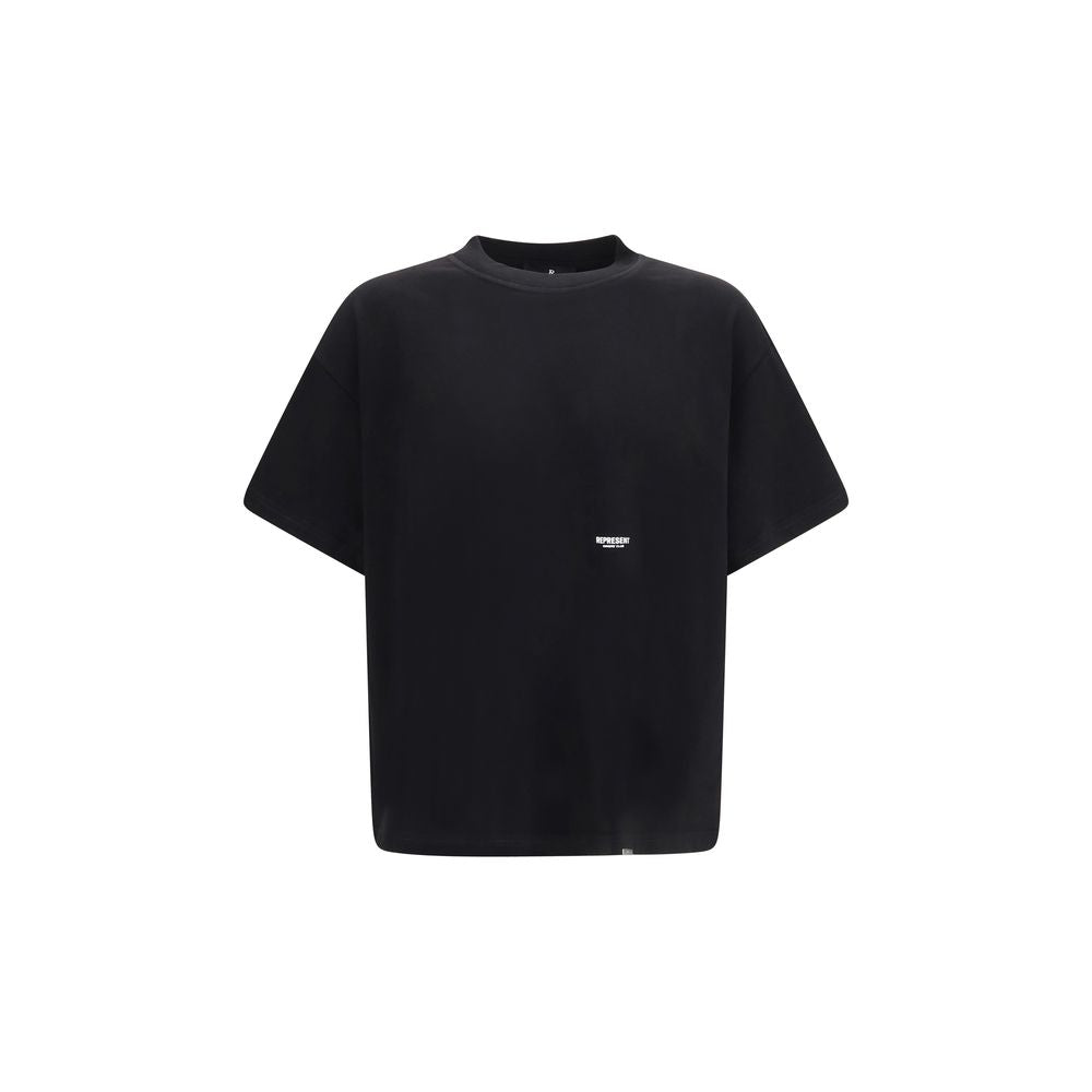 Represent Black Cotton T-Shirt - Elevate Your Wardrobe Elegance
