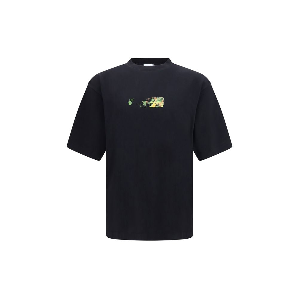 Experience the allure of Off-White's Black Cotton Sportswear T-shirt, a luxurious blend of urban style and artistic craftsmanship, perfect for the discerning individual.