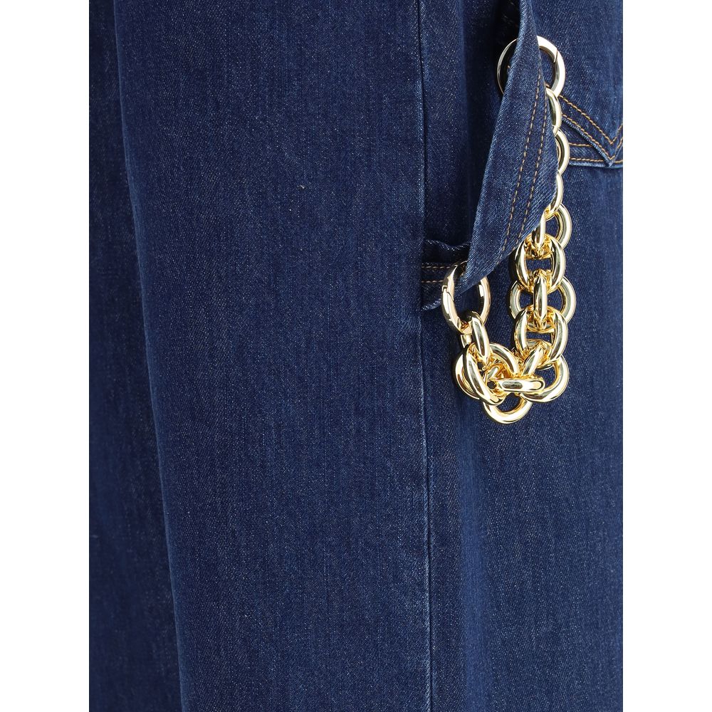 Darkpark Blue Cotton Jeans Denim