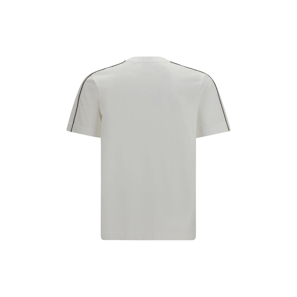 Elevate your style with the Burberry White Cotton T-Shirt, a luxurious essential crafted from pure cotton, embodying timeless elegance and refined sophistication.