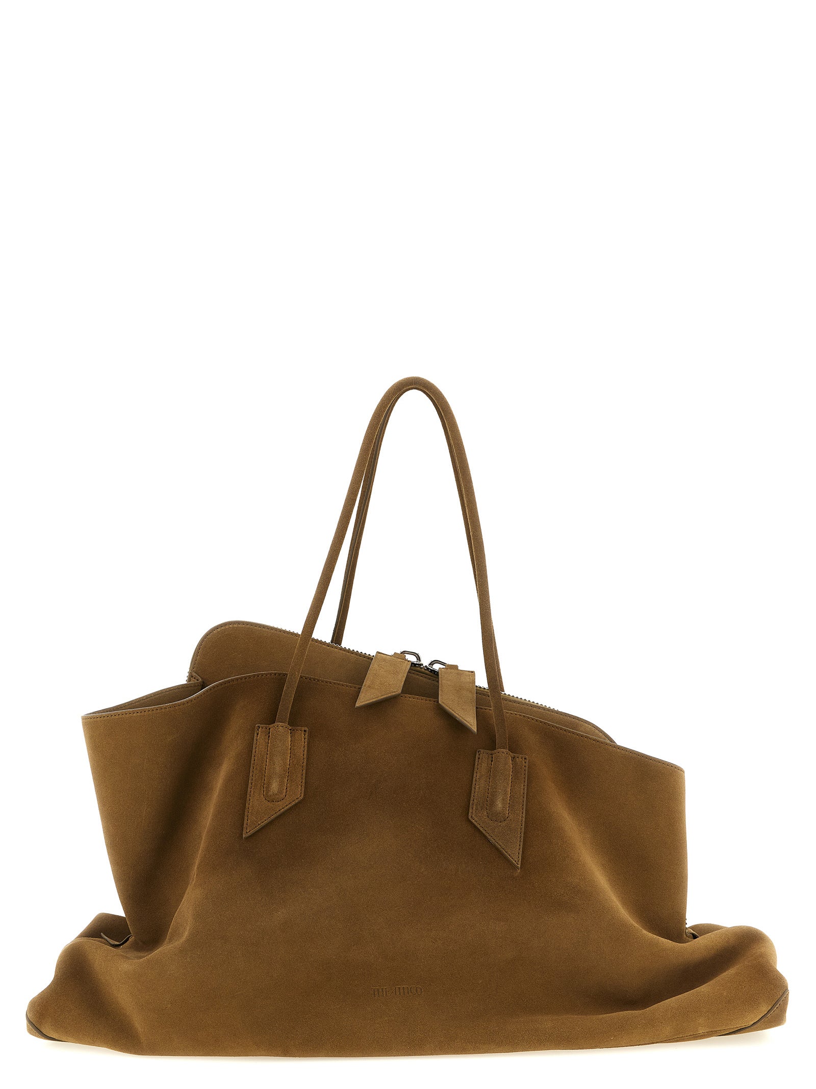 Discover the Attico La Passeggiata Large Brown Calfskin Shoulder Bag, where exquisite craftsmanship meets timeless elegance, perfect for elevating any sophisticated ensemble.
