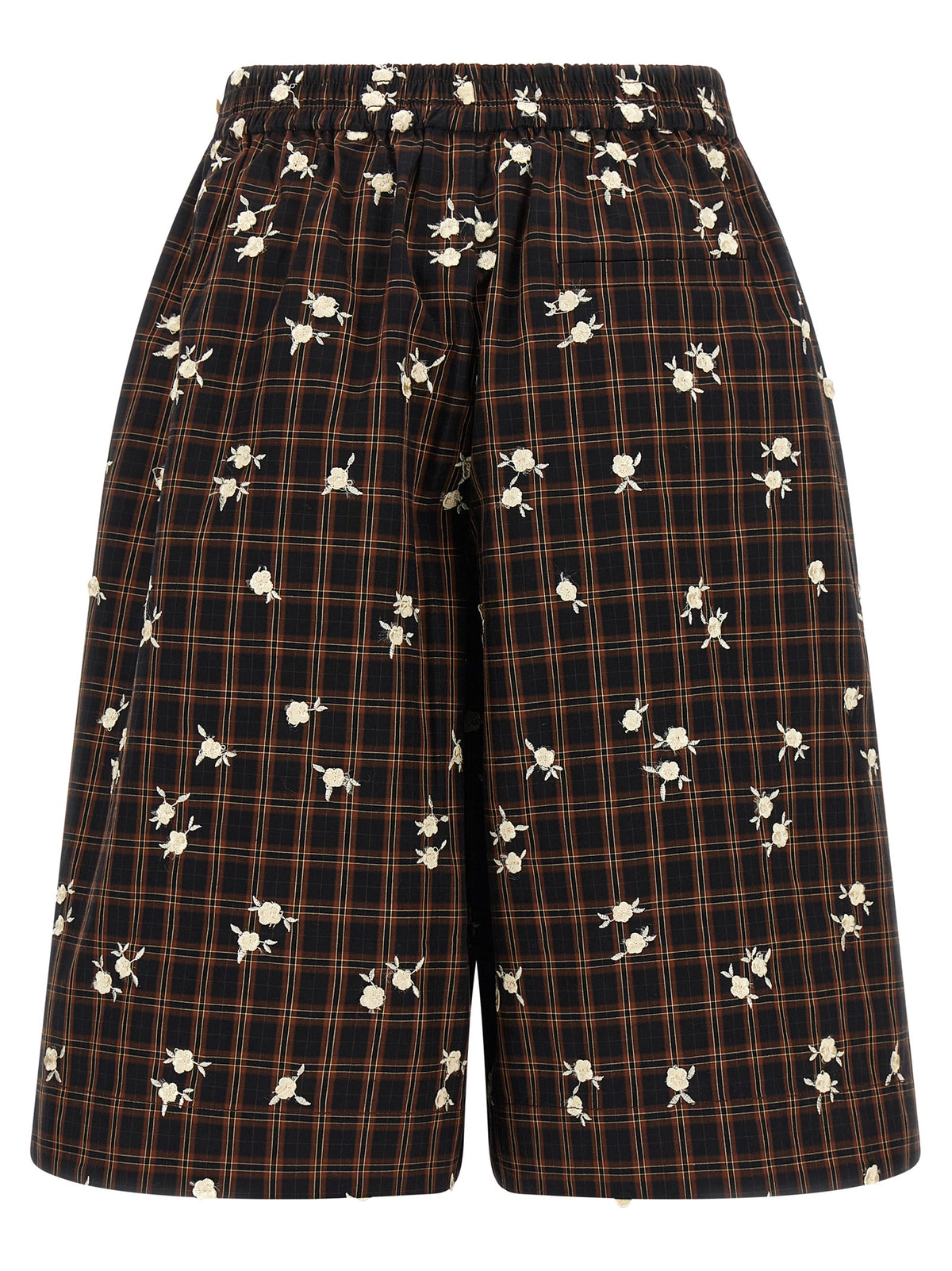 Ganni Brown Organic Cotton Bermuda Shorts - Timeless Elegance