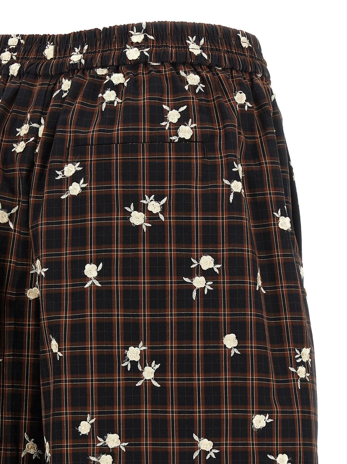Ganni Brown Organic Cotton Bermuda Shorts - Timeless Elegance