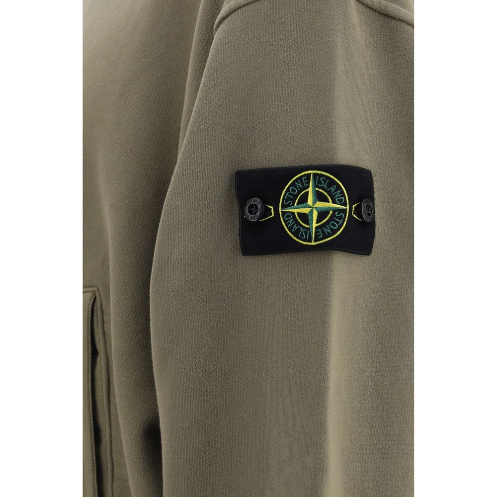 Elevate your style with the Stone Island Bicolor Cotton Sweatshirt, a luxurious blend of comfort and sophistication, perfect for the discerning individual.